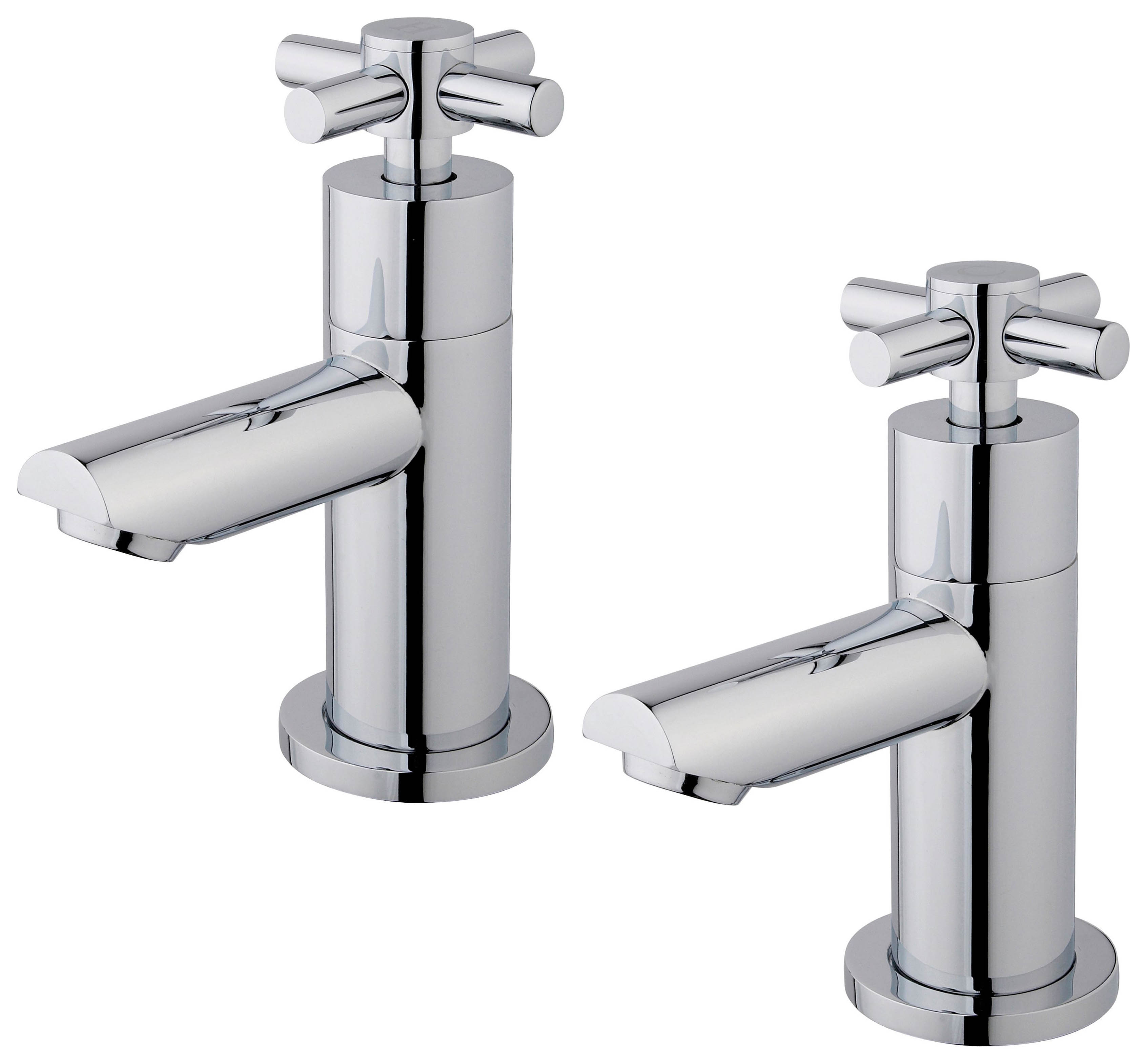 Image of Wickes Trivor Chrome Bath Taps