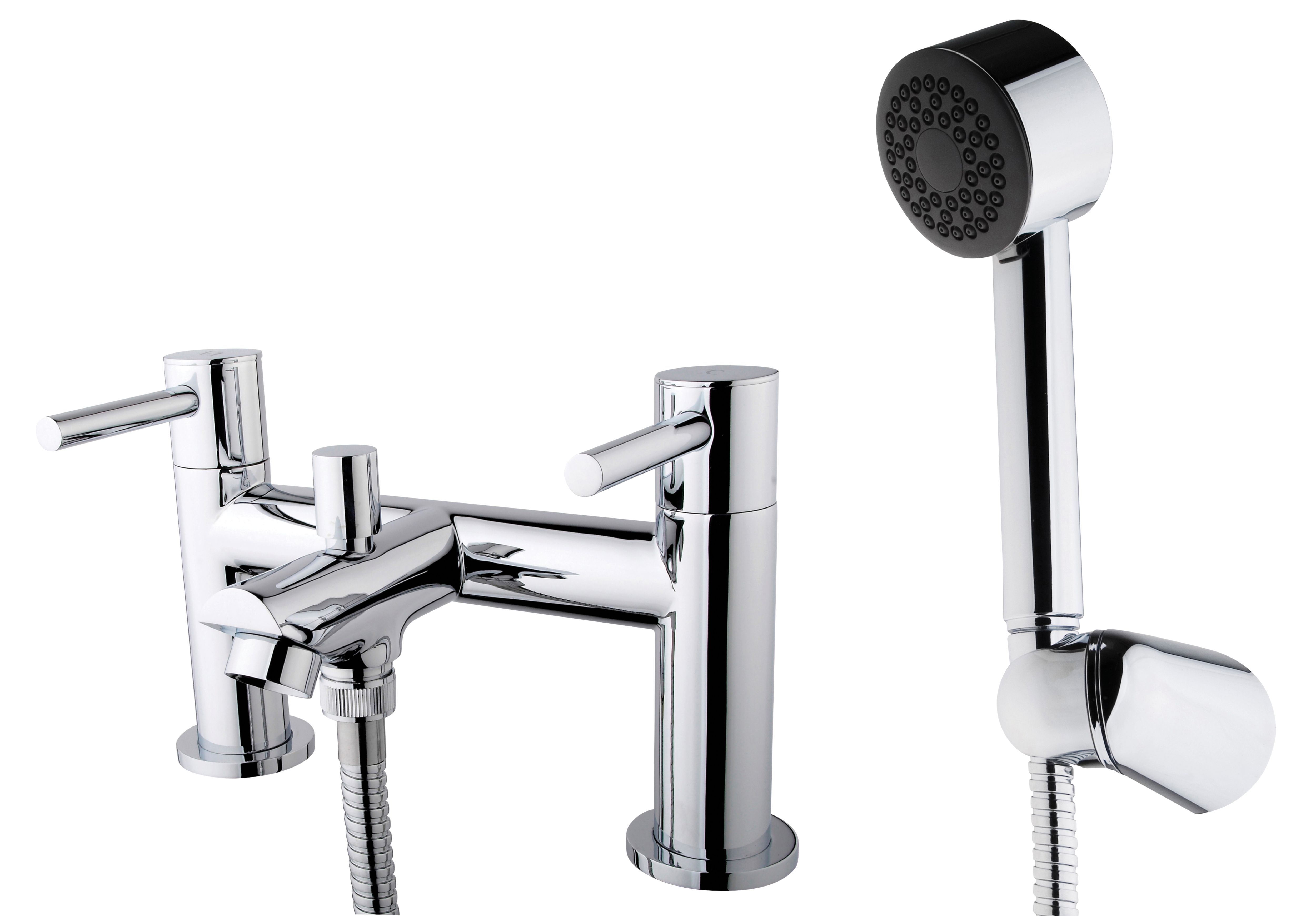 Image of Wickes Mirang Chrome Bath Shower Mixer Tap