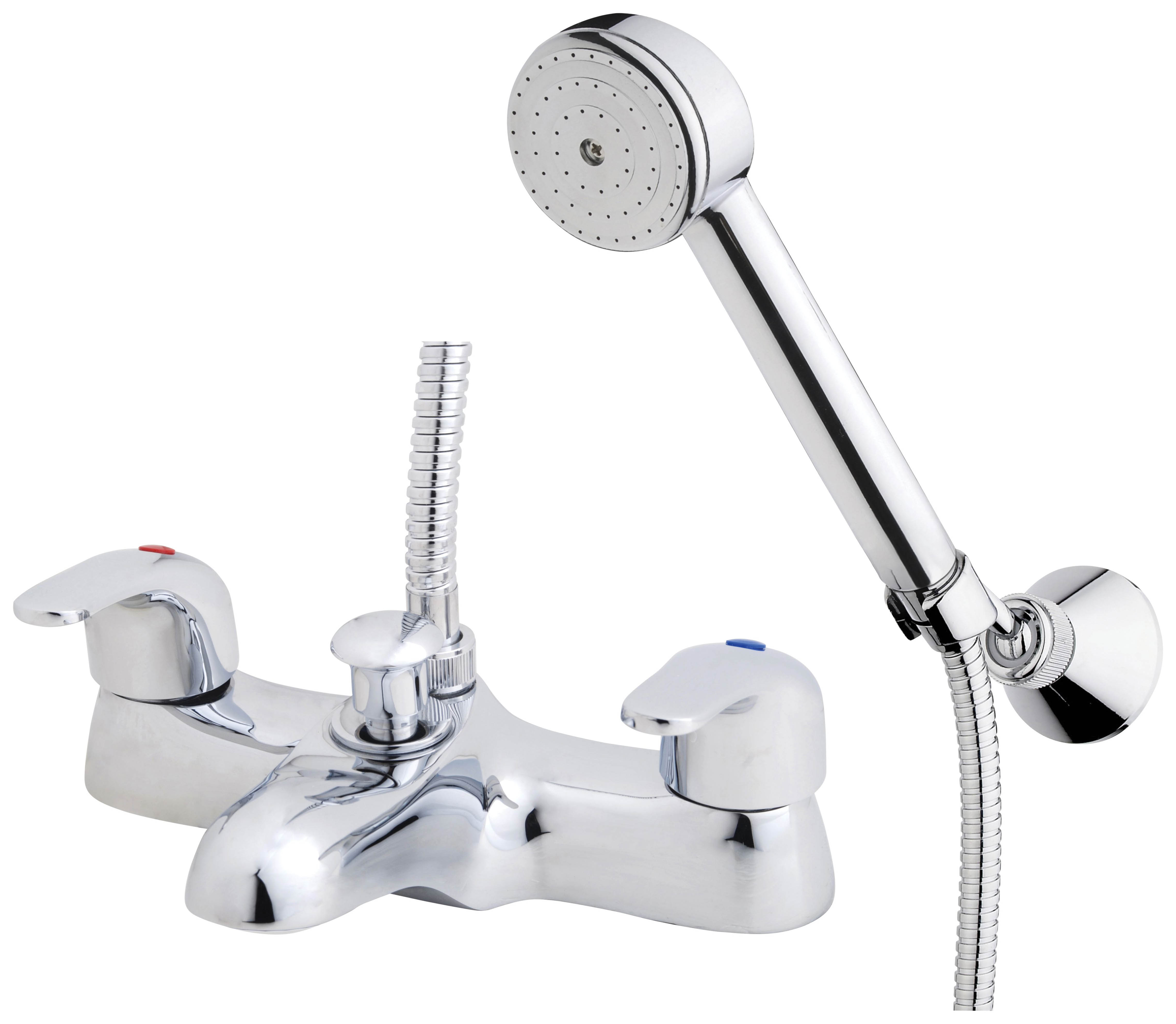 Image of Wickes Rhine Chrome Bath Shower Mixer Tap