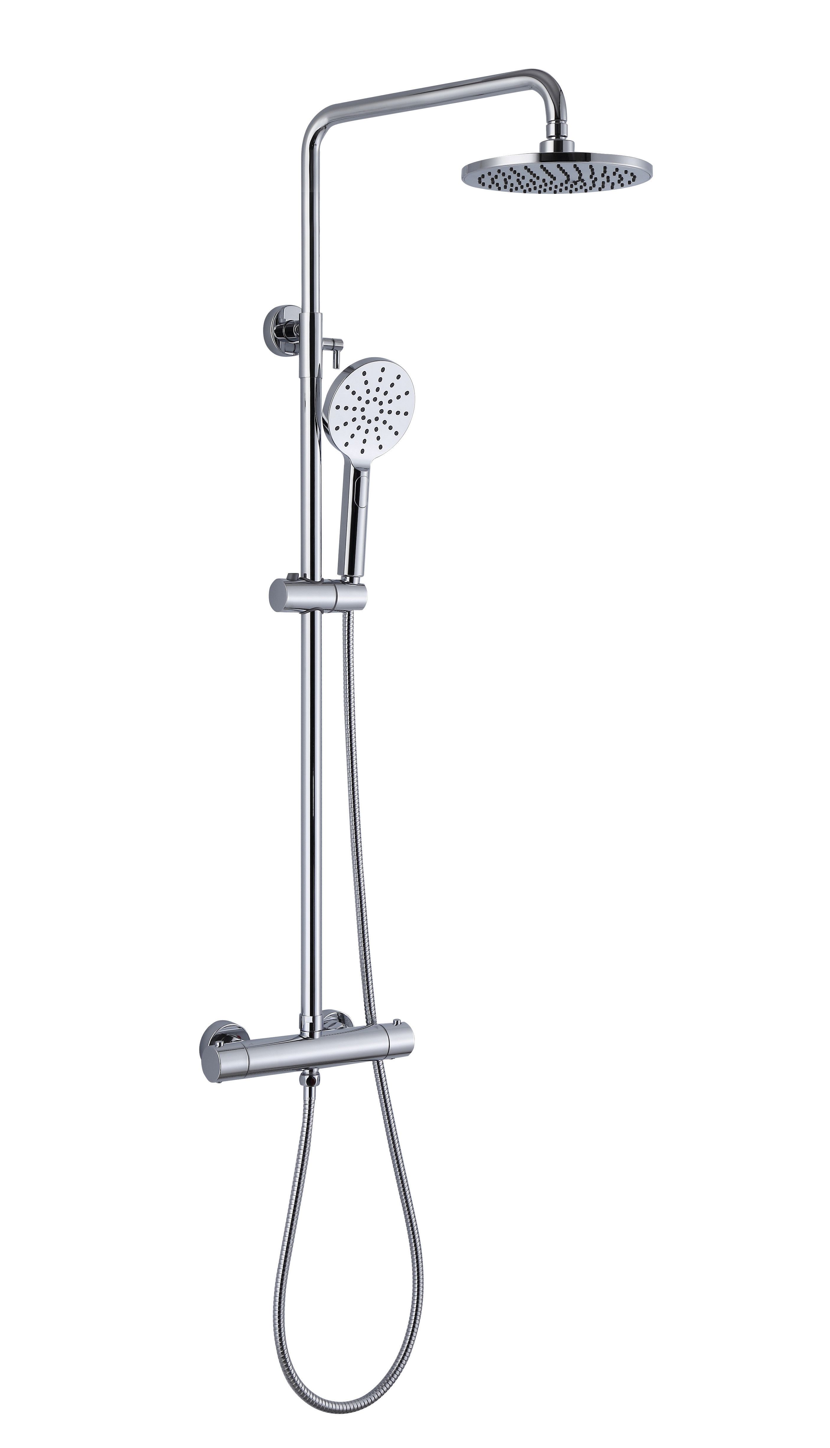 Image of Wickes Allure Thermostatic Shower Mixer & Diverter - Chrome