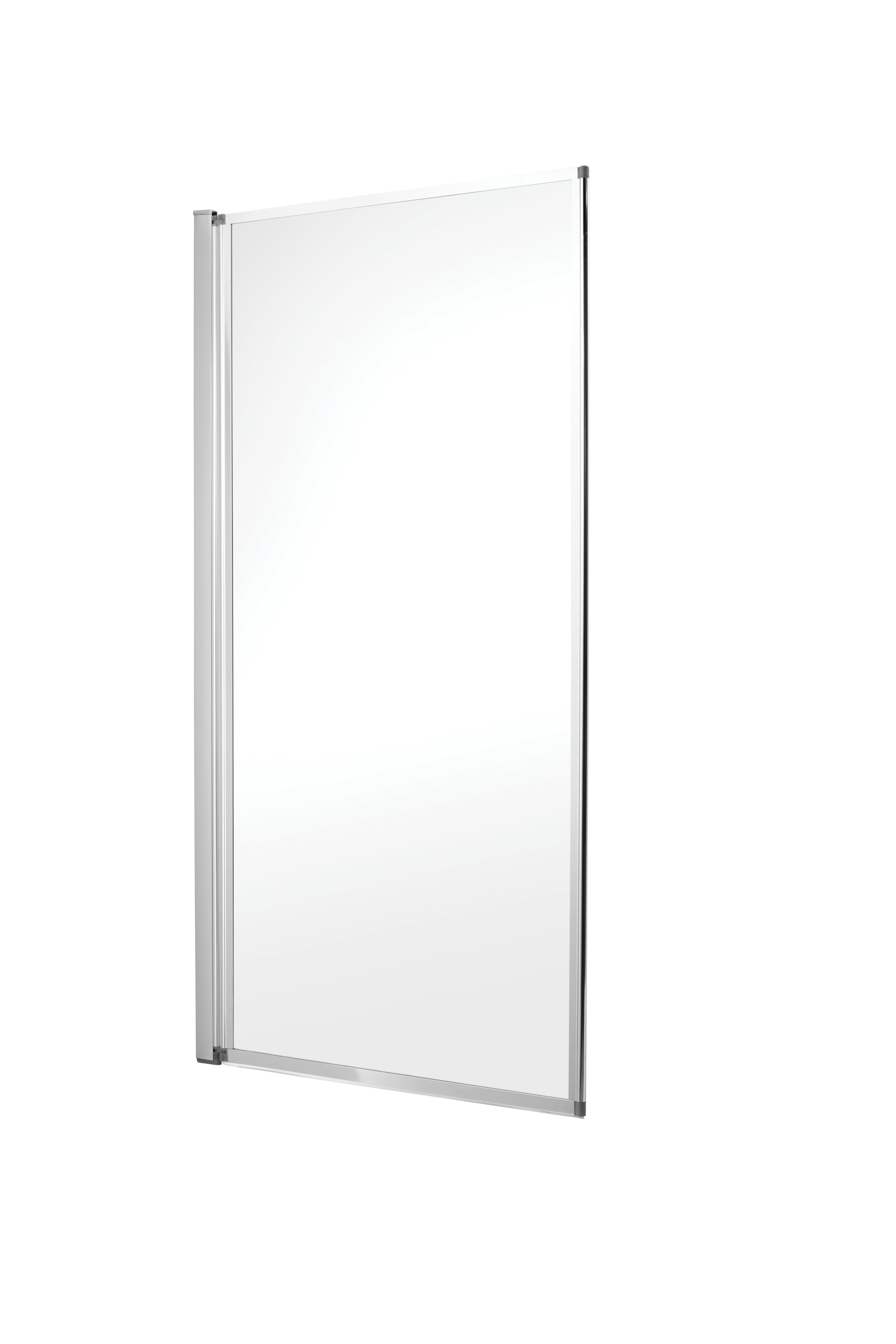 Image of Wickes Chrome with Clear Glass Framed Bath Screen - 1400 x 750mm