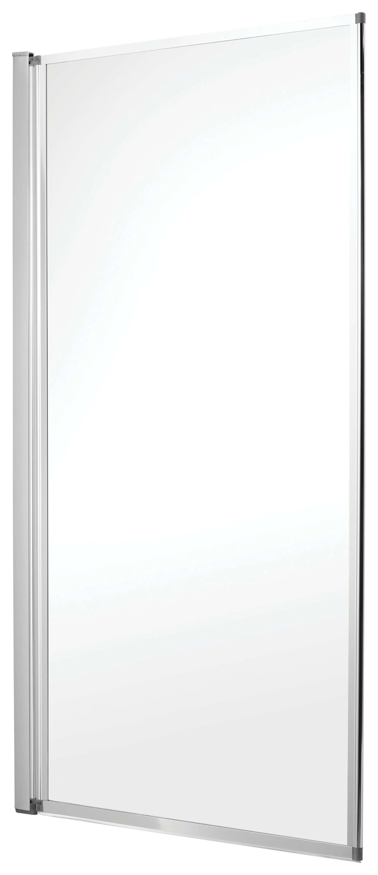 Image of Wickes Chrome with Clear Glass Framed Bath Screen - 1400 x 750mm