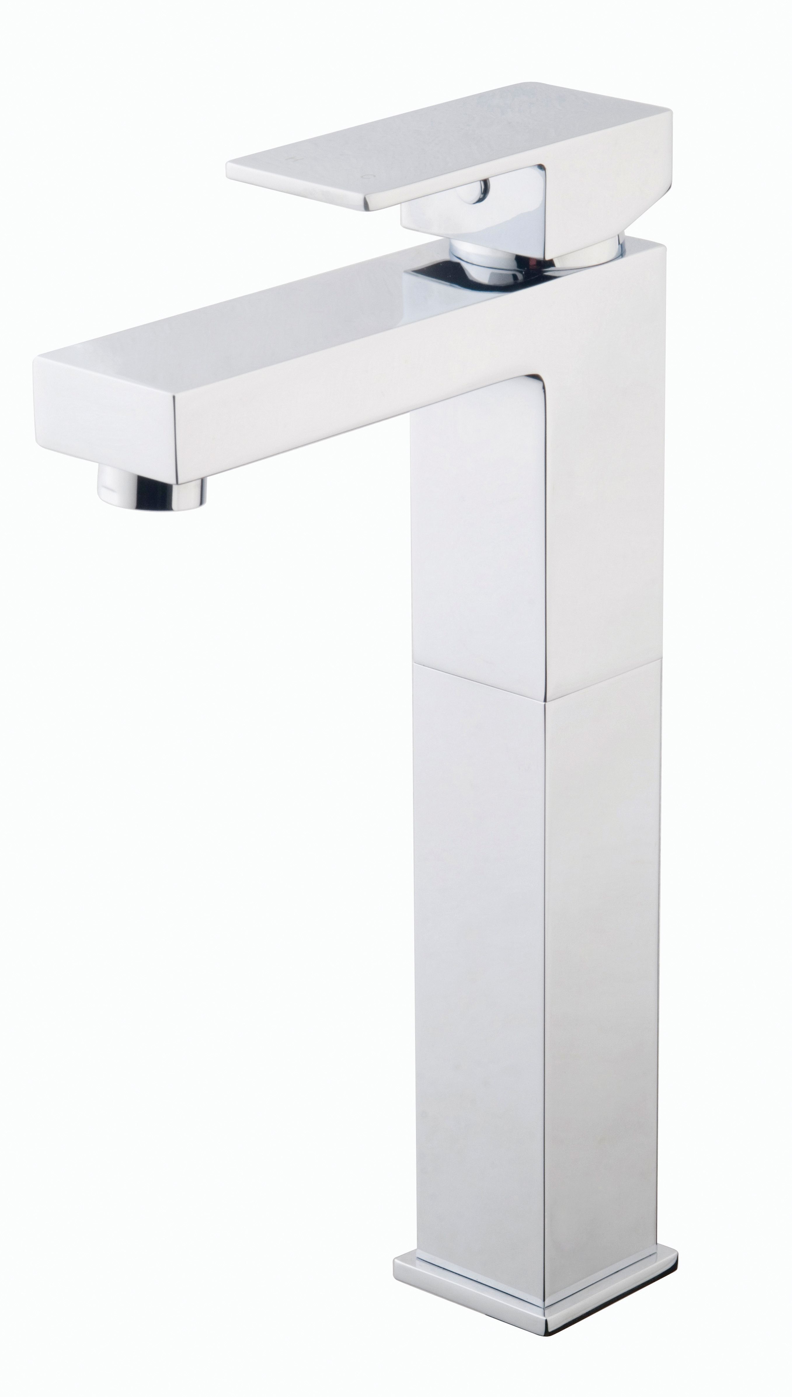 Image of Wickes Kubic Chrome Tall Basin Mixer Tap