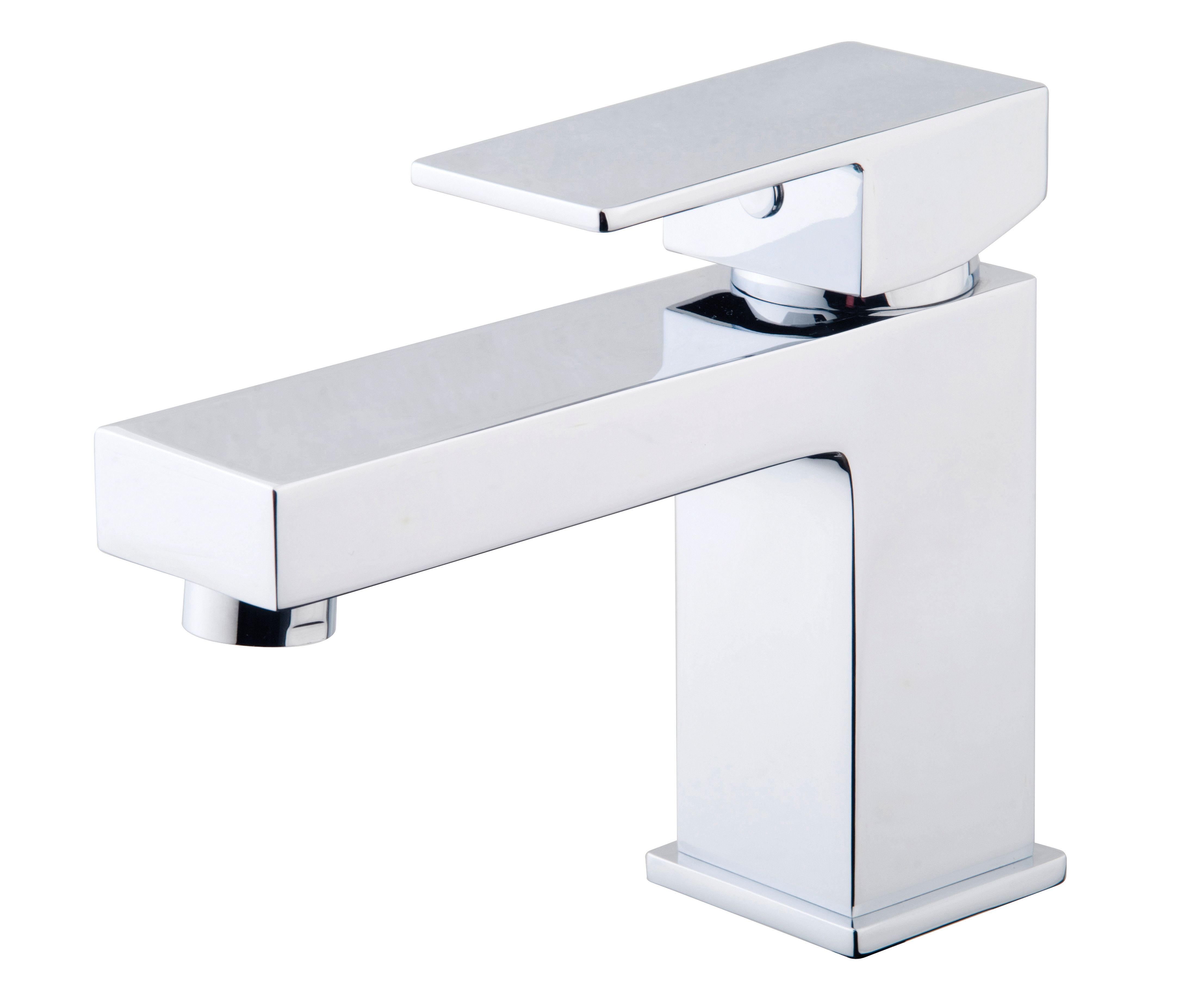 Image of Wickes Kubic Chrome Basin Mixer Tap