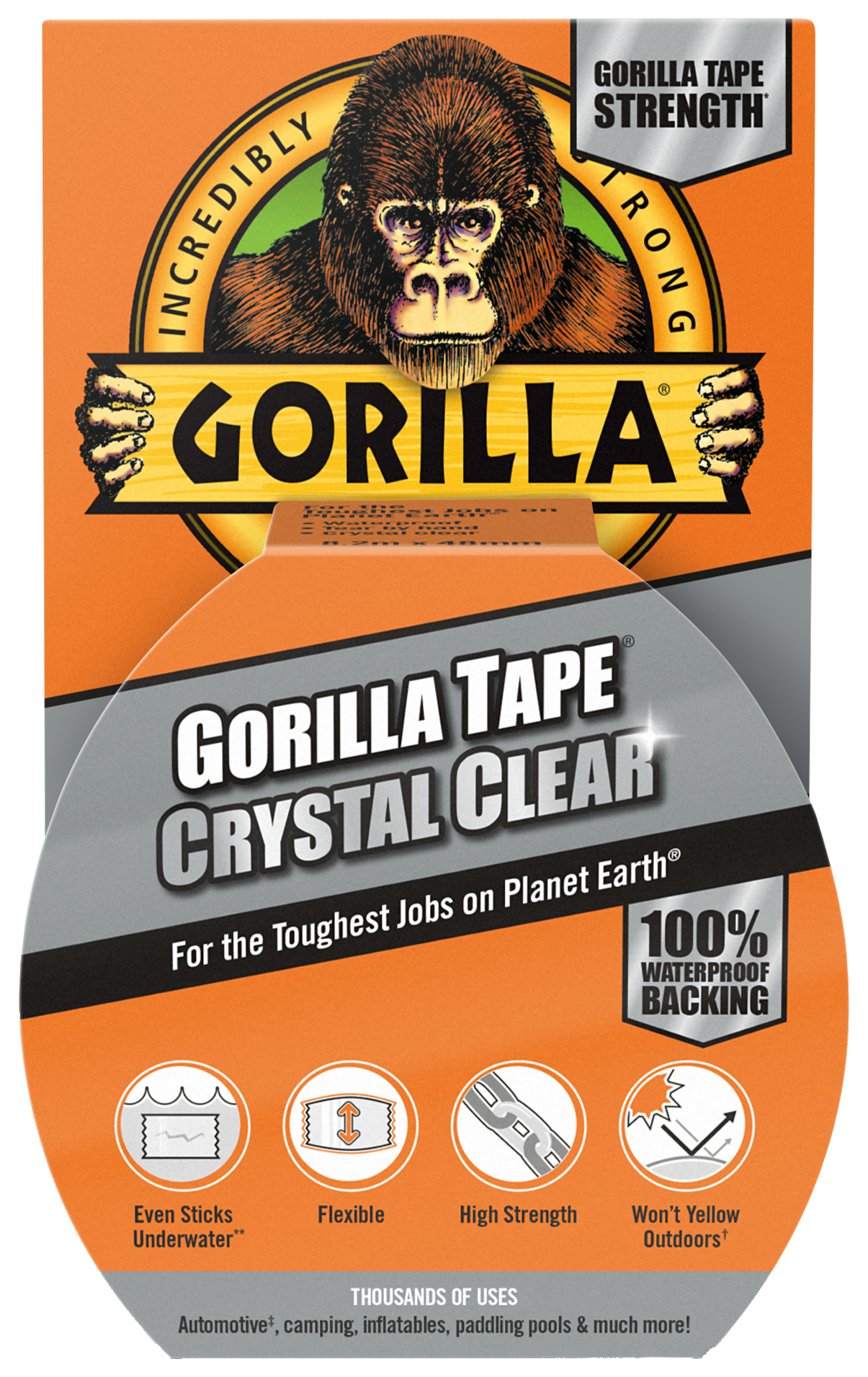 Image of Gorilla Tape Crystal Clear - 48mm x 8.2m