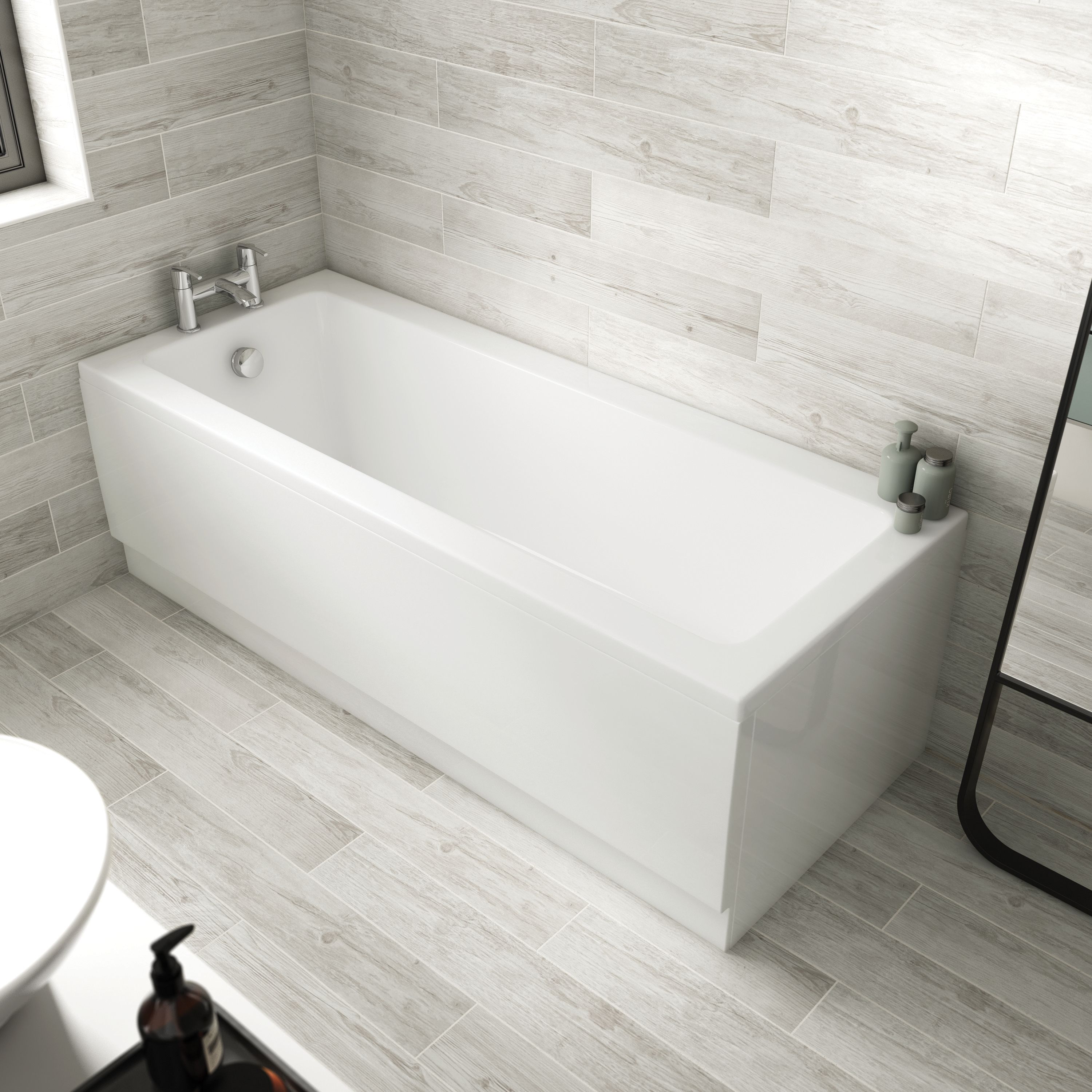 Image of Wickes Camisa Reinforced Straight Bath - 1700 x 750mm