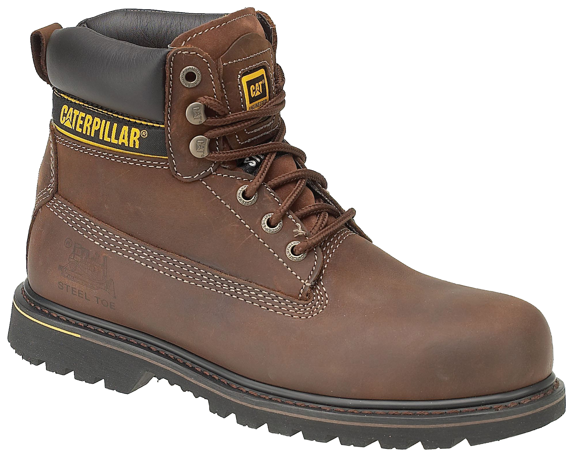 Image of Caterpillar CAT Holton SB Safety Boot - Brown Size 9