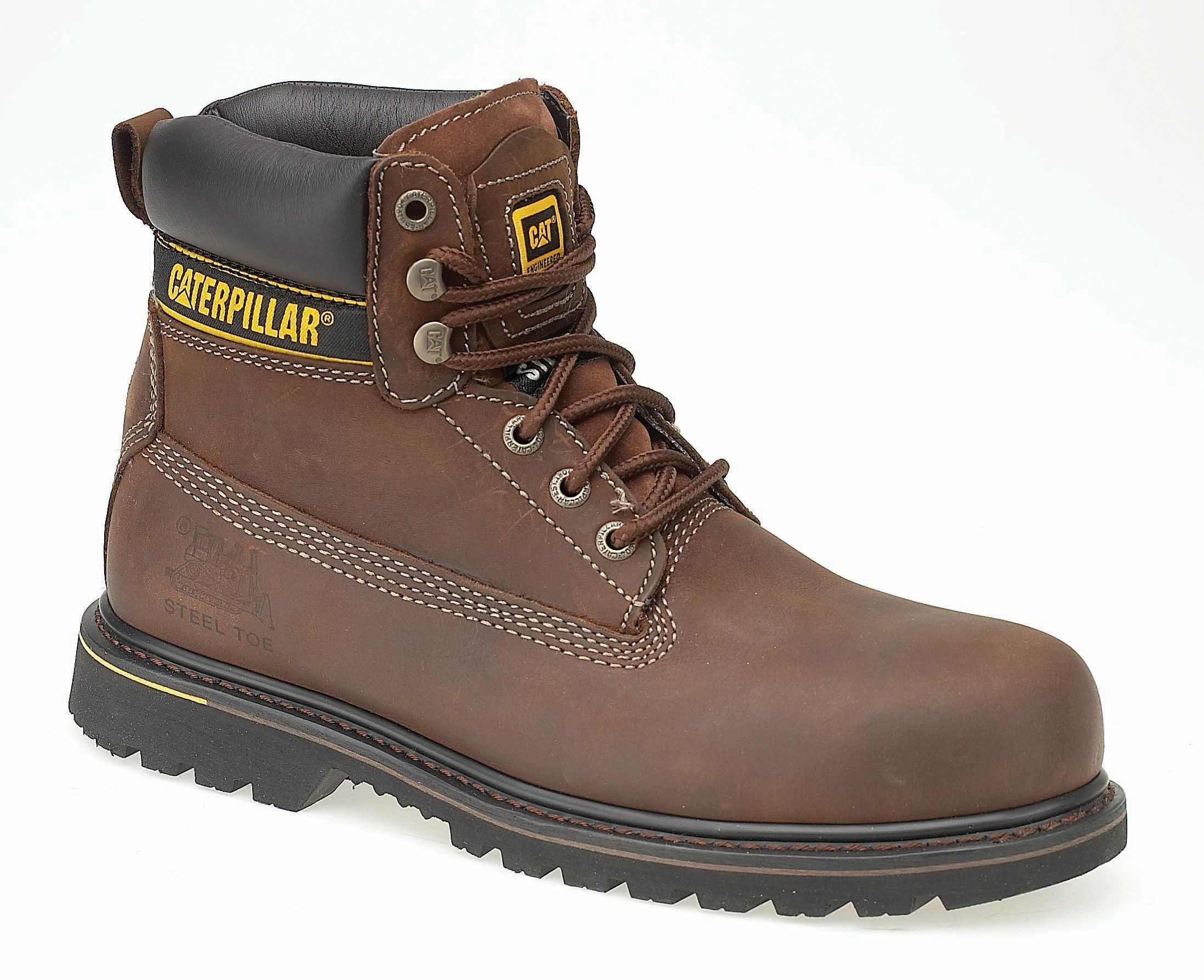 Image of Caterpillar CAT Holton SB Safety Boot - Brown Size 12