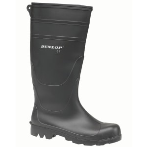 Image of Dunlop Universal PVC Wellington Boot - Black Size 8