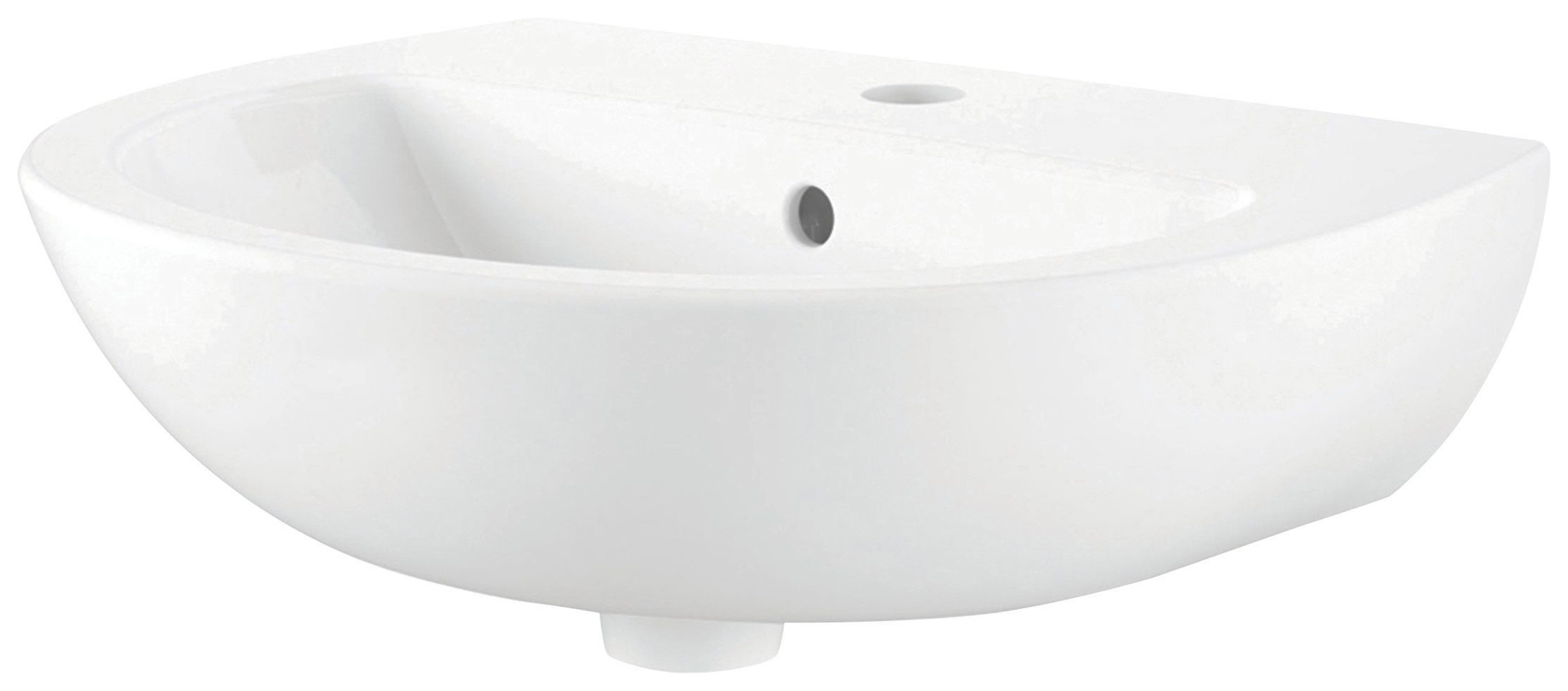 Wickes Newport 1 Tap Hole Cloakroom Ceramic Basin - 360mm