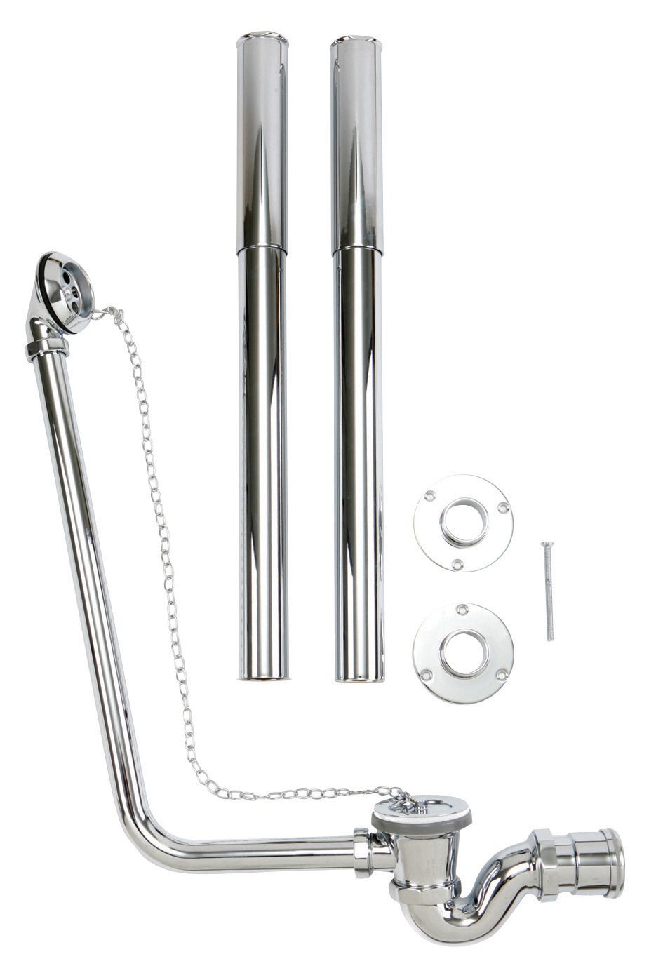 Image of Wickes Roll Top Bath Waste Accesories Packages - Chrome