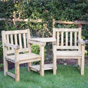 Forest Garden Harvington Love Seat Set