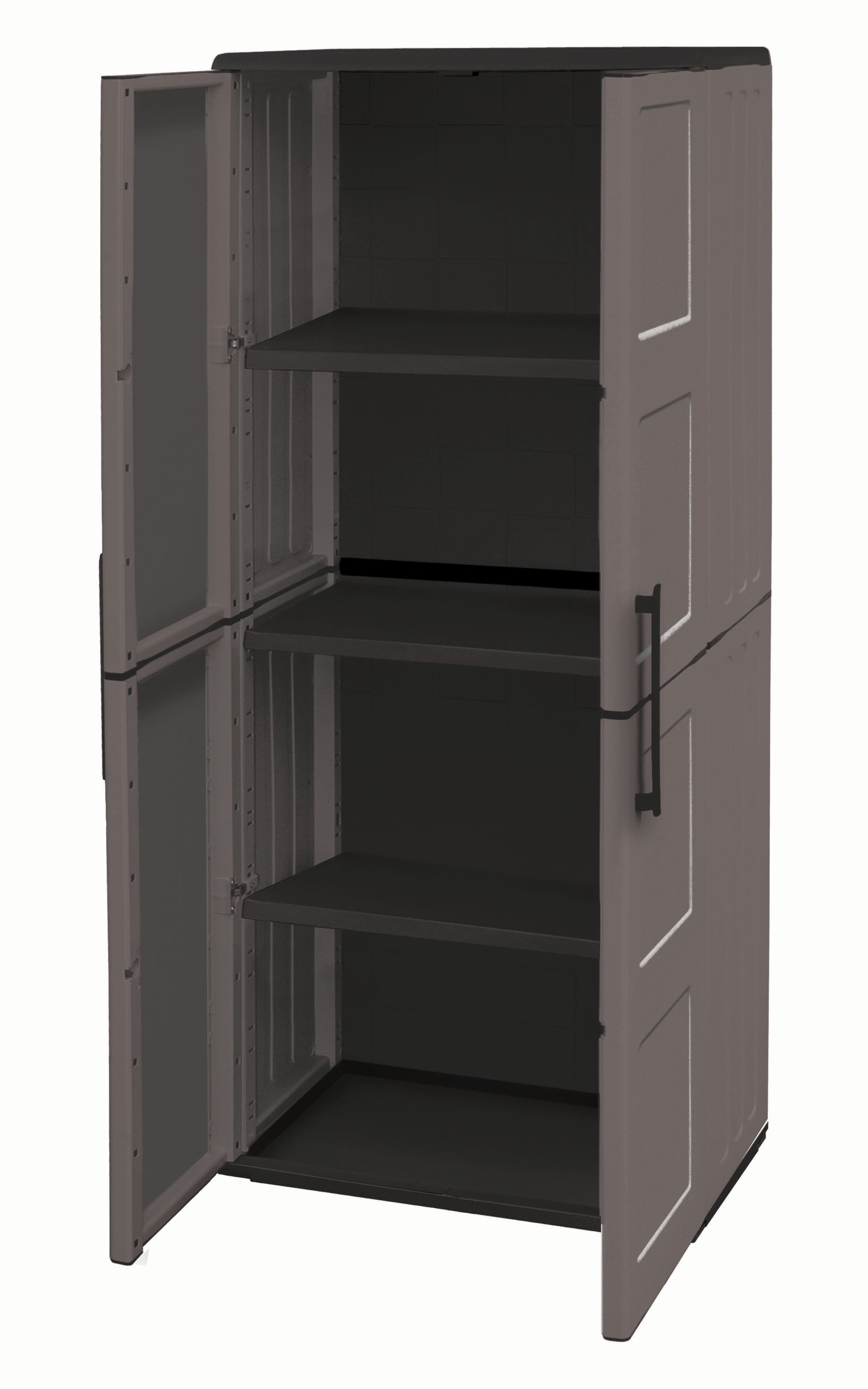 Shire Large Exterior Storage Cabinet with Shelves - 370 x 680 x 1630mm