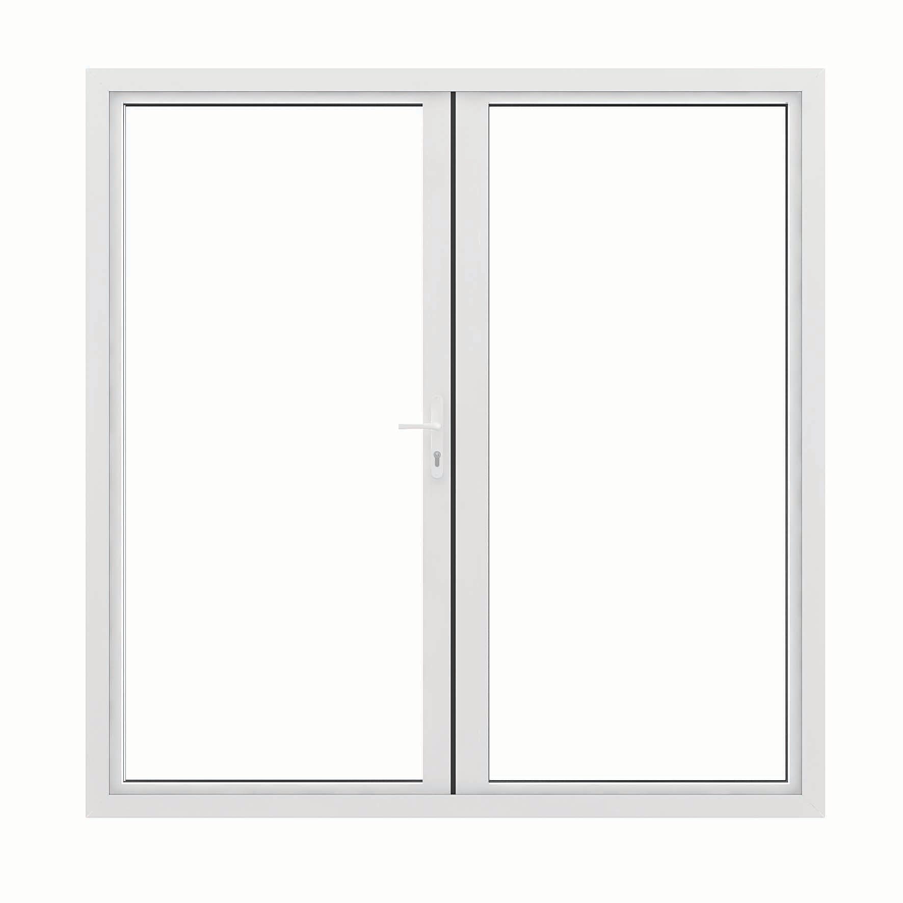 JCI Aluminium Inwards Opening White French Door - 1490mm