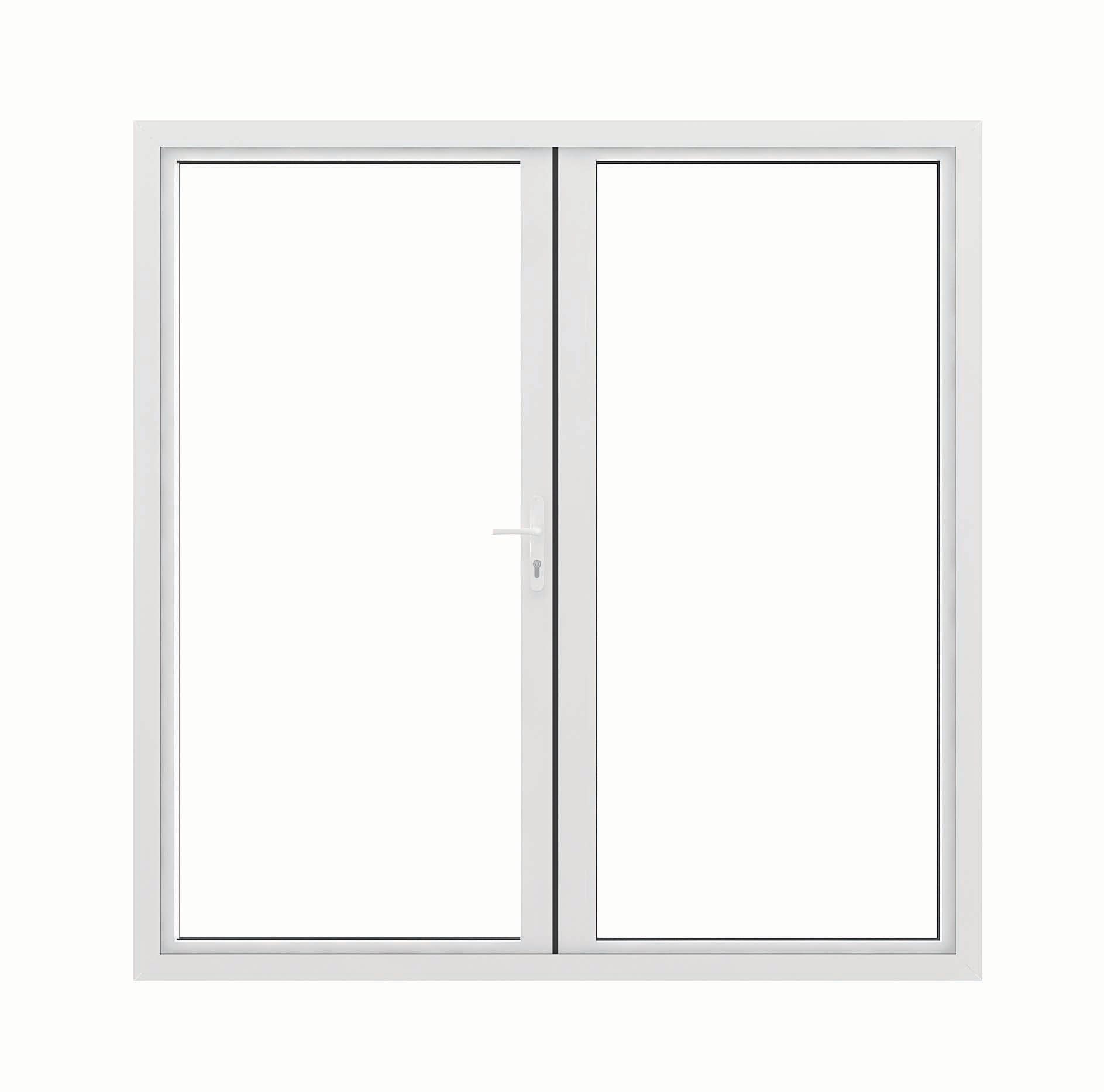 JCI Aluminium Outwards Opening White French Door - 1790mm