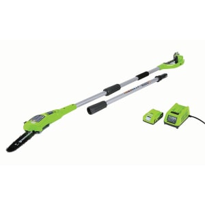 Image of Greenworks Cordless Pole Saw 24V with 2Ah Battery & Charger