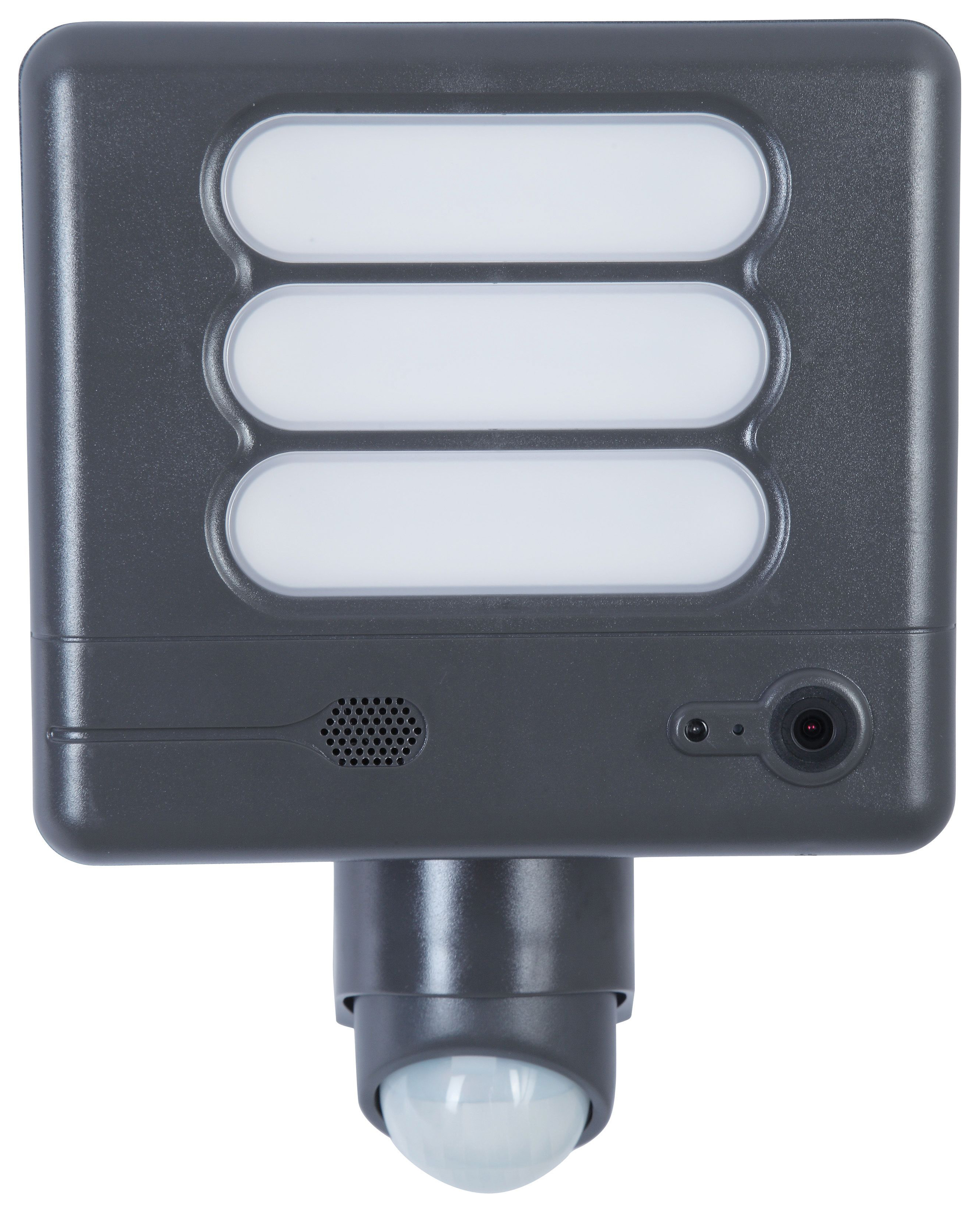 Lutec Esa LED Floodlight with Wireless CCTV - Dark Grey