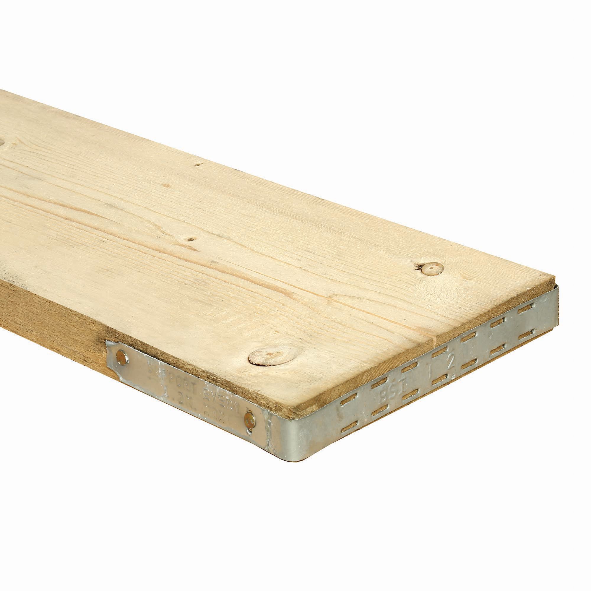 Image of Wickes Timber Scaffold Board - 38 x 225 x 2400mm