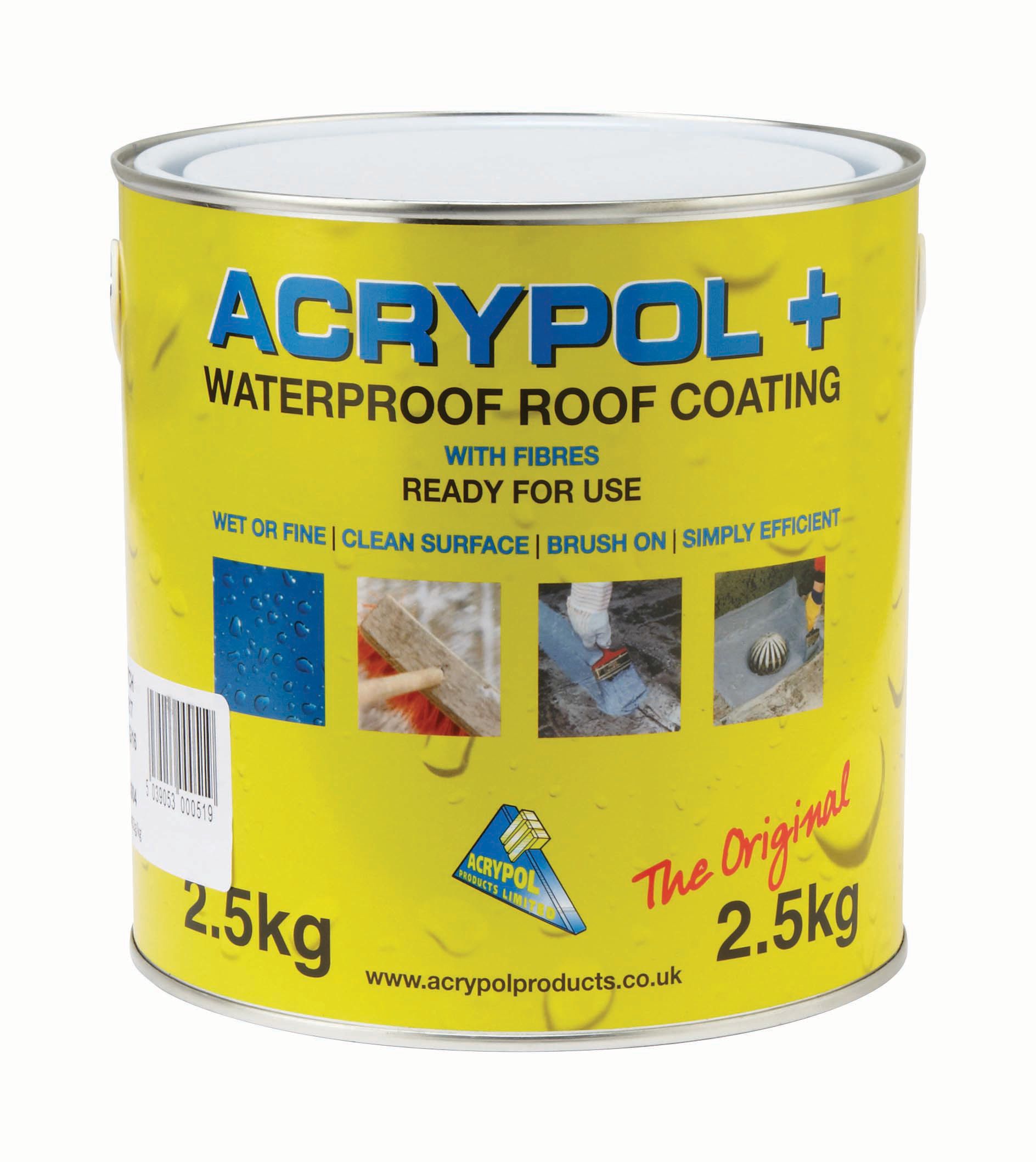Image of Acrypol+ Grey Waterproof Roof Coating - 2.5kg