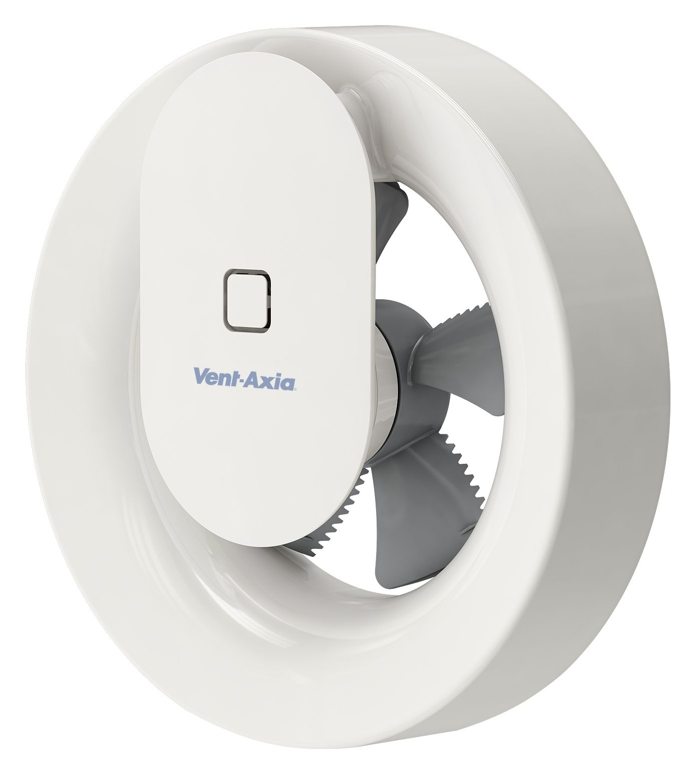 Image of Vent-Axia Svara White Lo Carbon Bathroom Fan with Bluetooth Control - 100mm