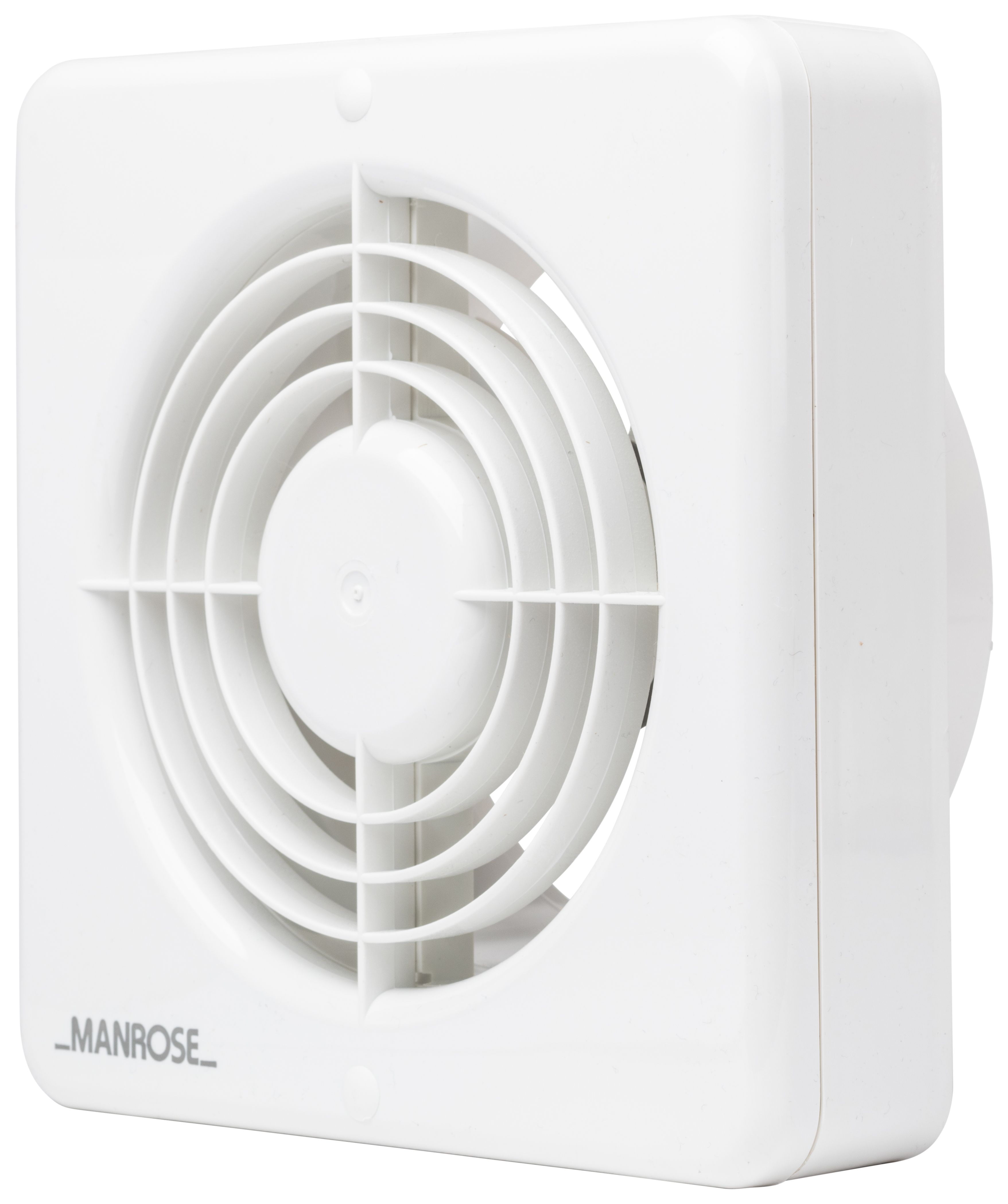 Manrose White Kitchen Extractor Fan with Pullcord - 150mm