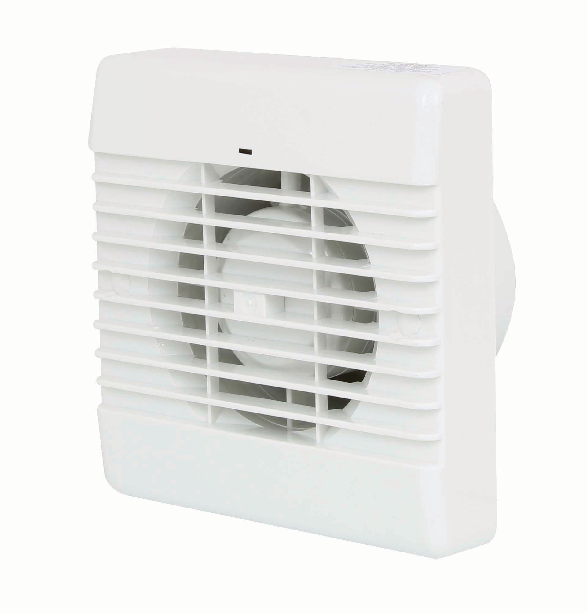 Image of Manrose White Bathroom Fan with Pullcord - 100mm