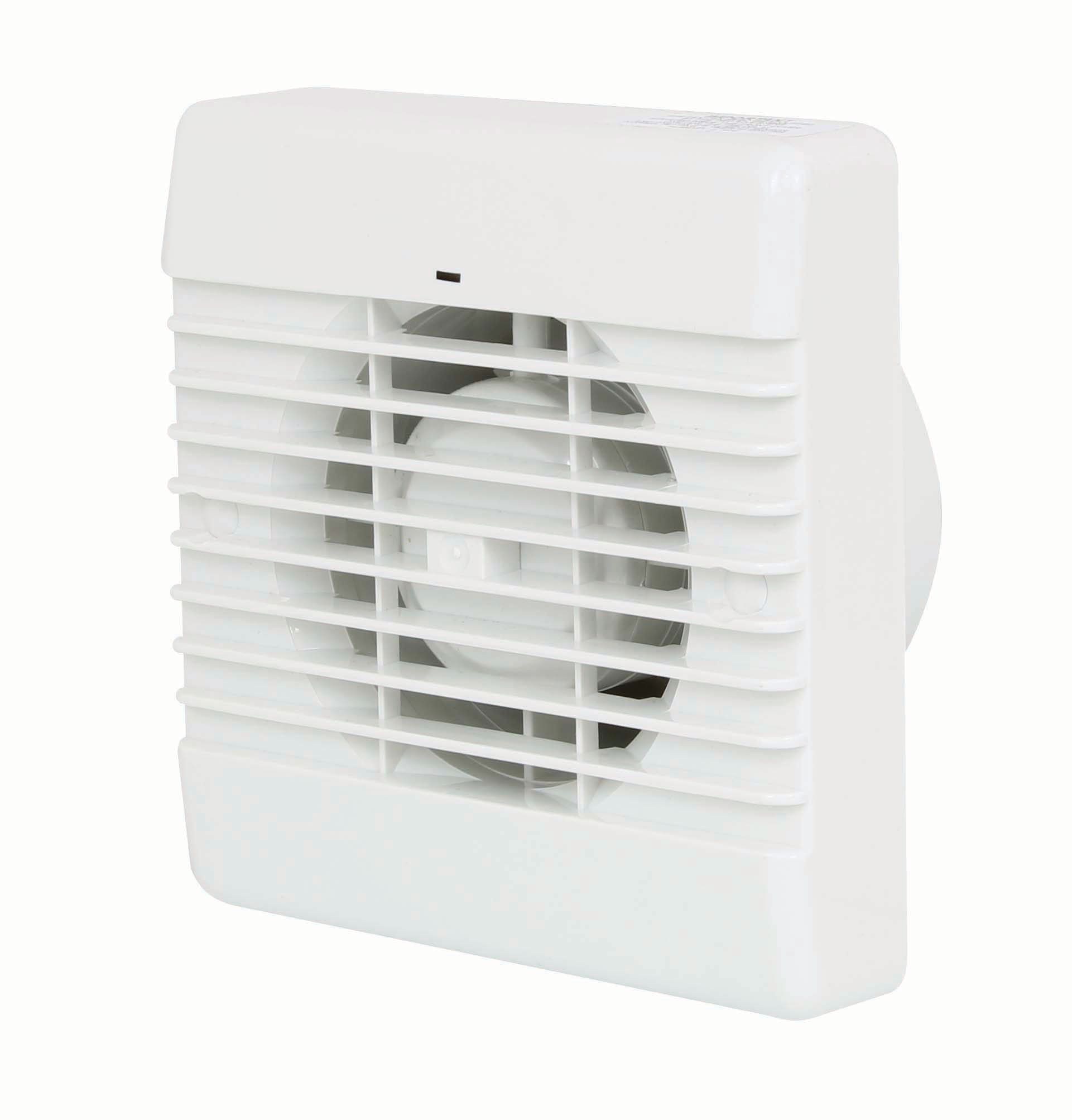 Manrose White Bathroom Fan with Pullcord - 100mm