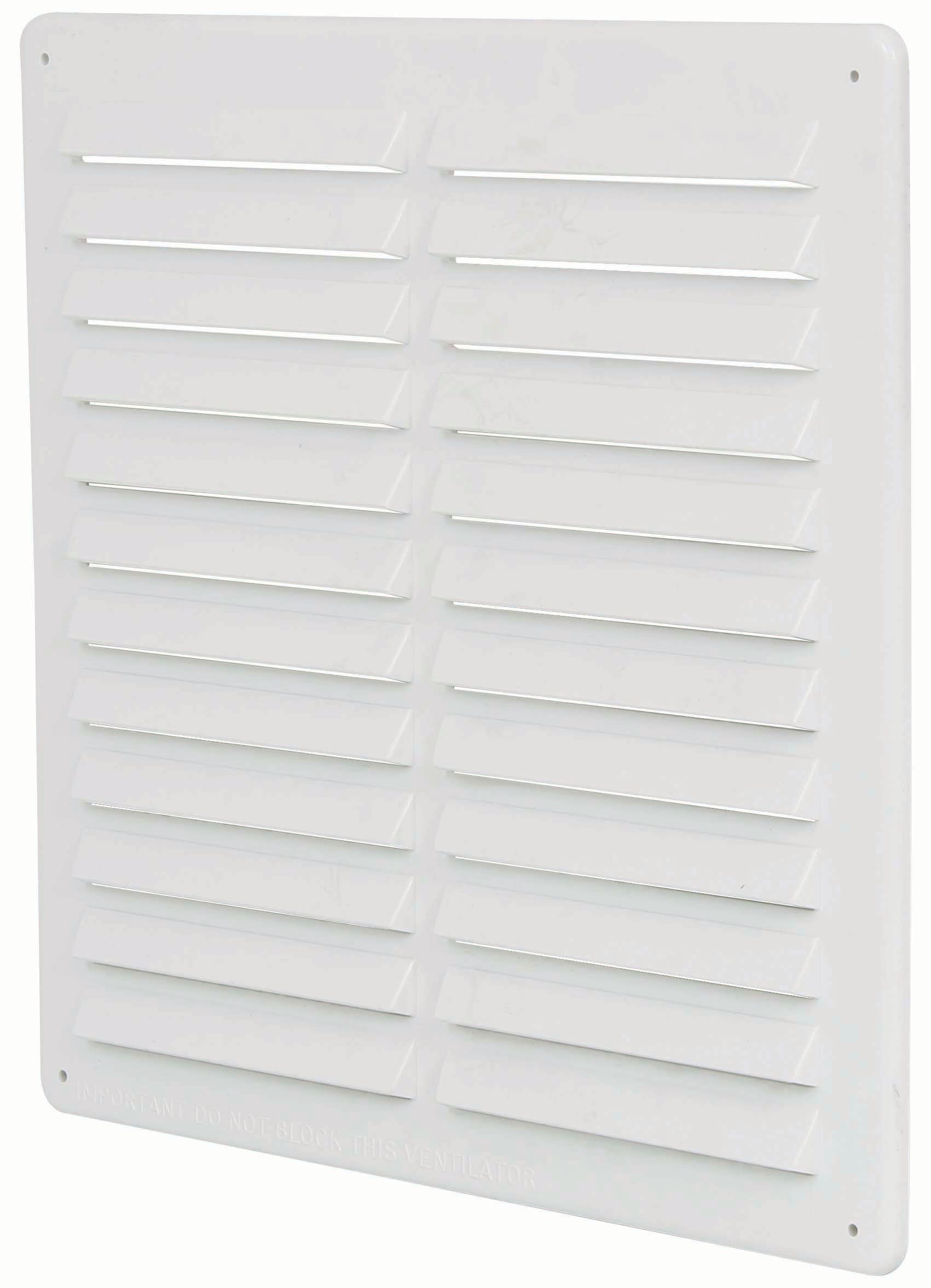 Image of Manrose PVC Louvre & Fly Screen - White 225 x 225mm