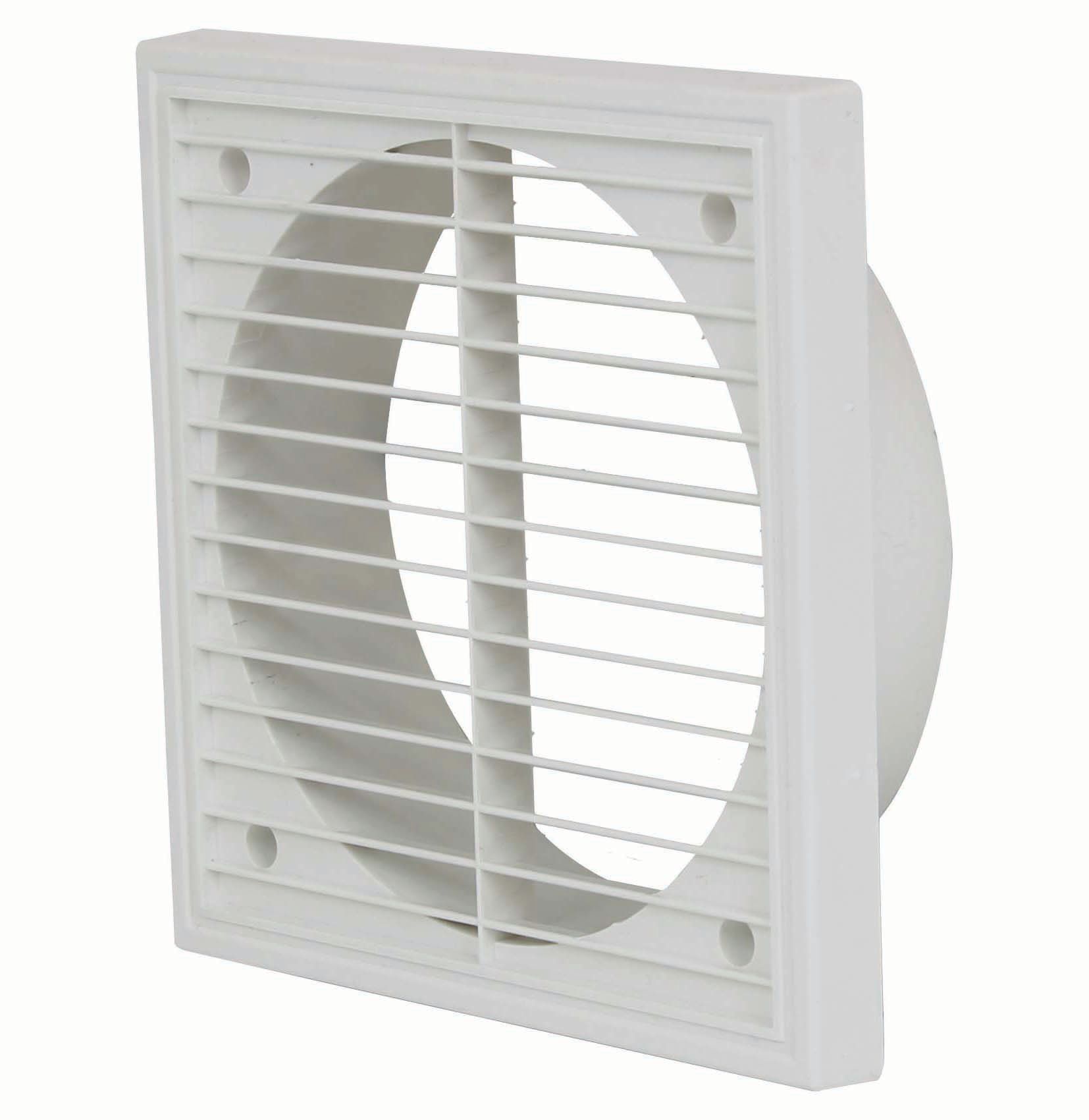 Image of Manrose PVC External Wall Grille - White 150mm