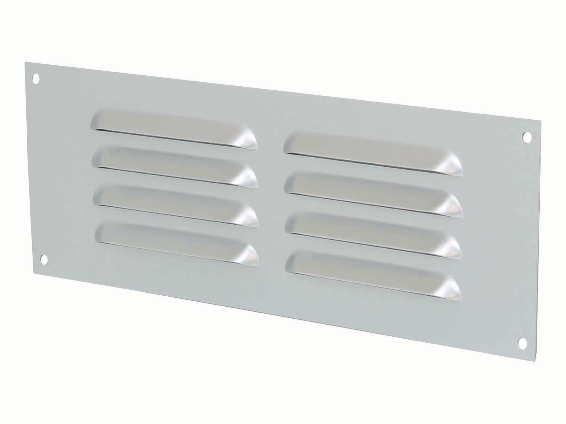 Manrose Anodised Aluminium Louvred Vent - 225 x 75mm