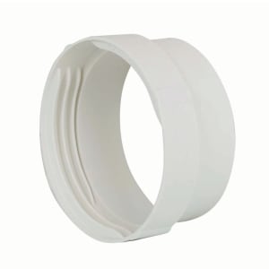 Manrose PVC White Round Male Connector - 100mm