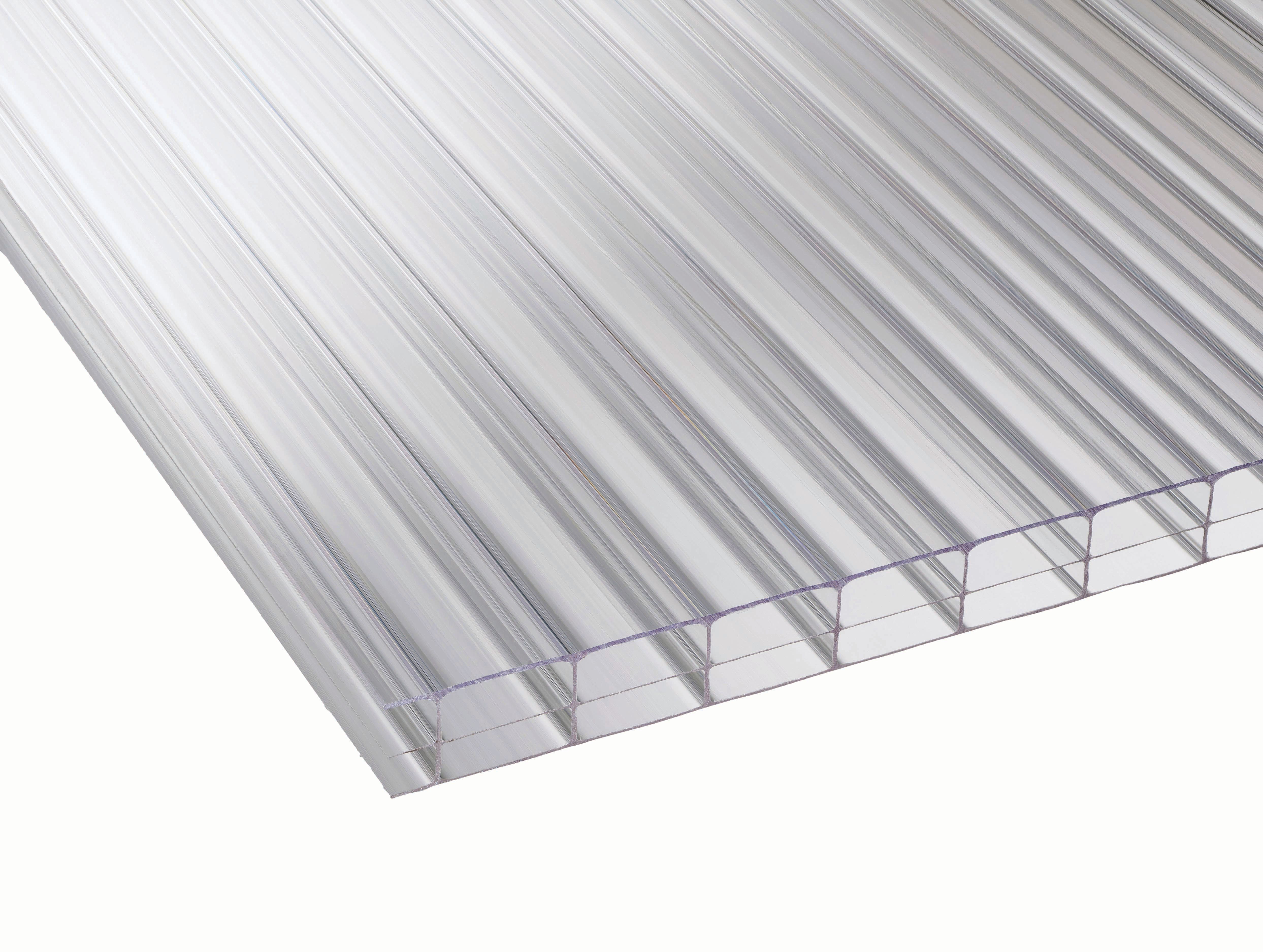 16mm Clear Multiwall Polycarbonate Sheet - 4000 x 2100mm