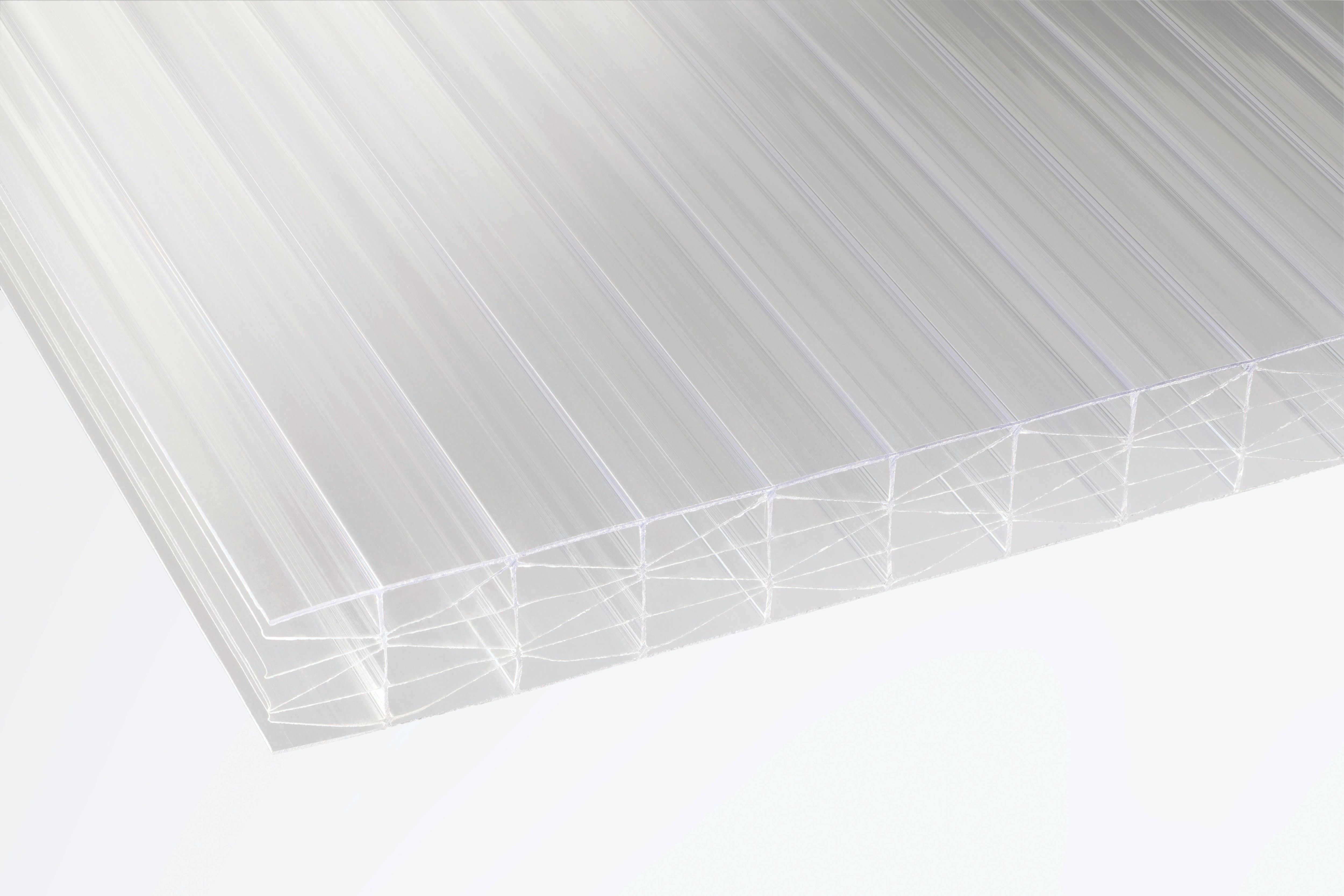 Image of 25mm Clear Multiwall Polycarbonate Sheet - 4000 x 1050mm