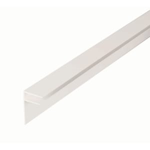 10mm PVC Side Flashing - White 4m