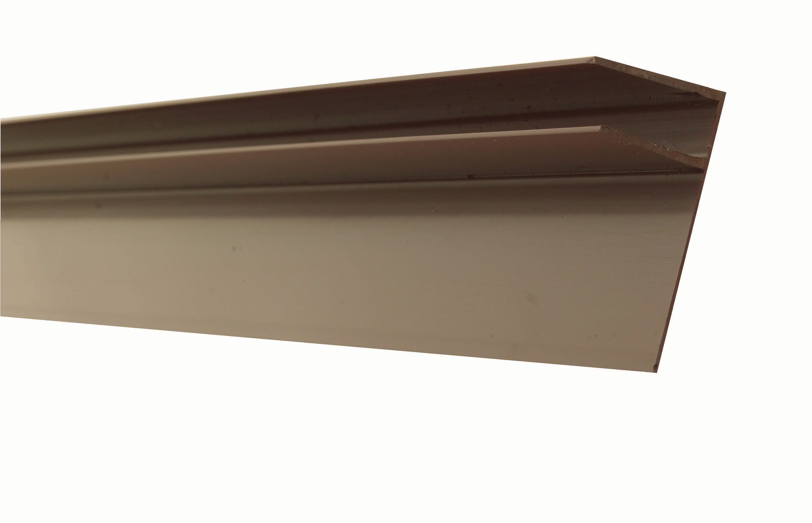 25mm PVC Side Flashing - Brown 4m