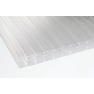 25mm Clear Multiwall Polycarbonate Sheet - 3000 x 1050mm