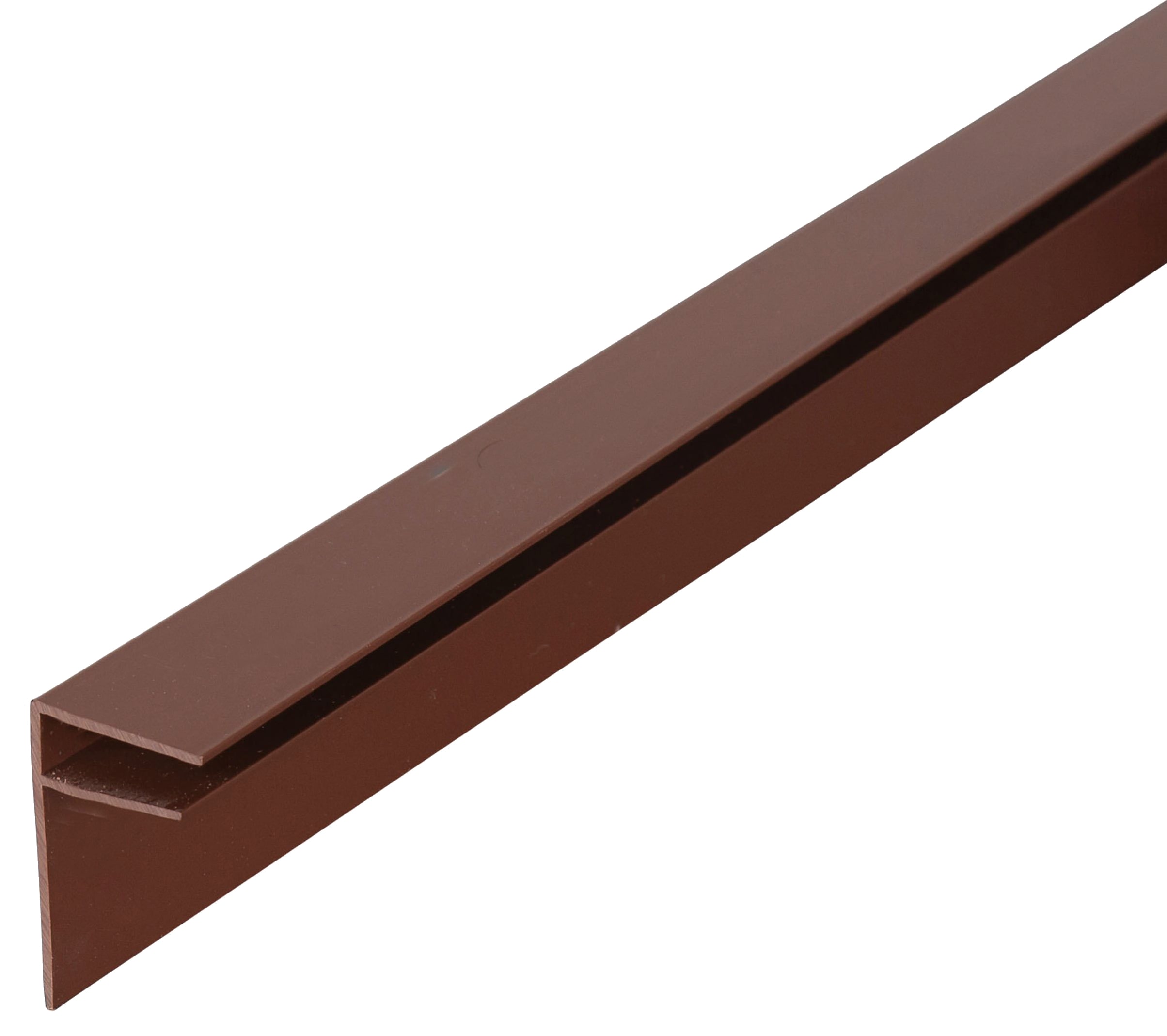 10mm PVC Side Flashing Brown 3m Wickes.co.uk