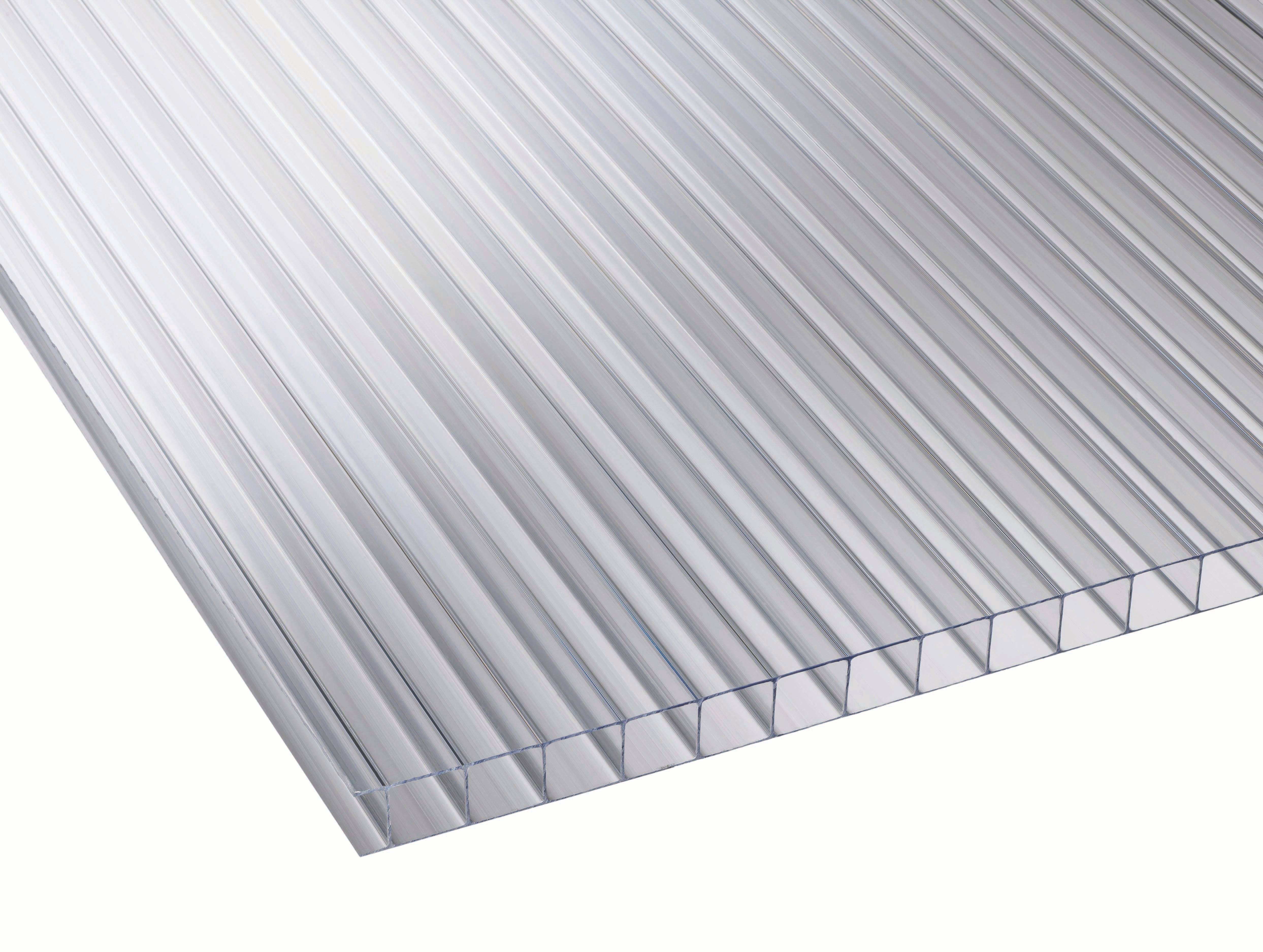 Image of 10mm Clear Multiwall Polycarbonate Sheet - 2500 x 1220mm