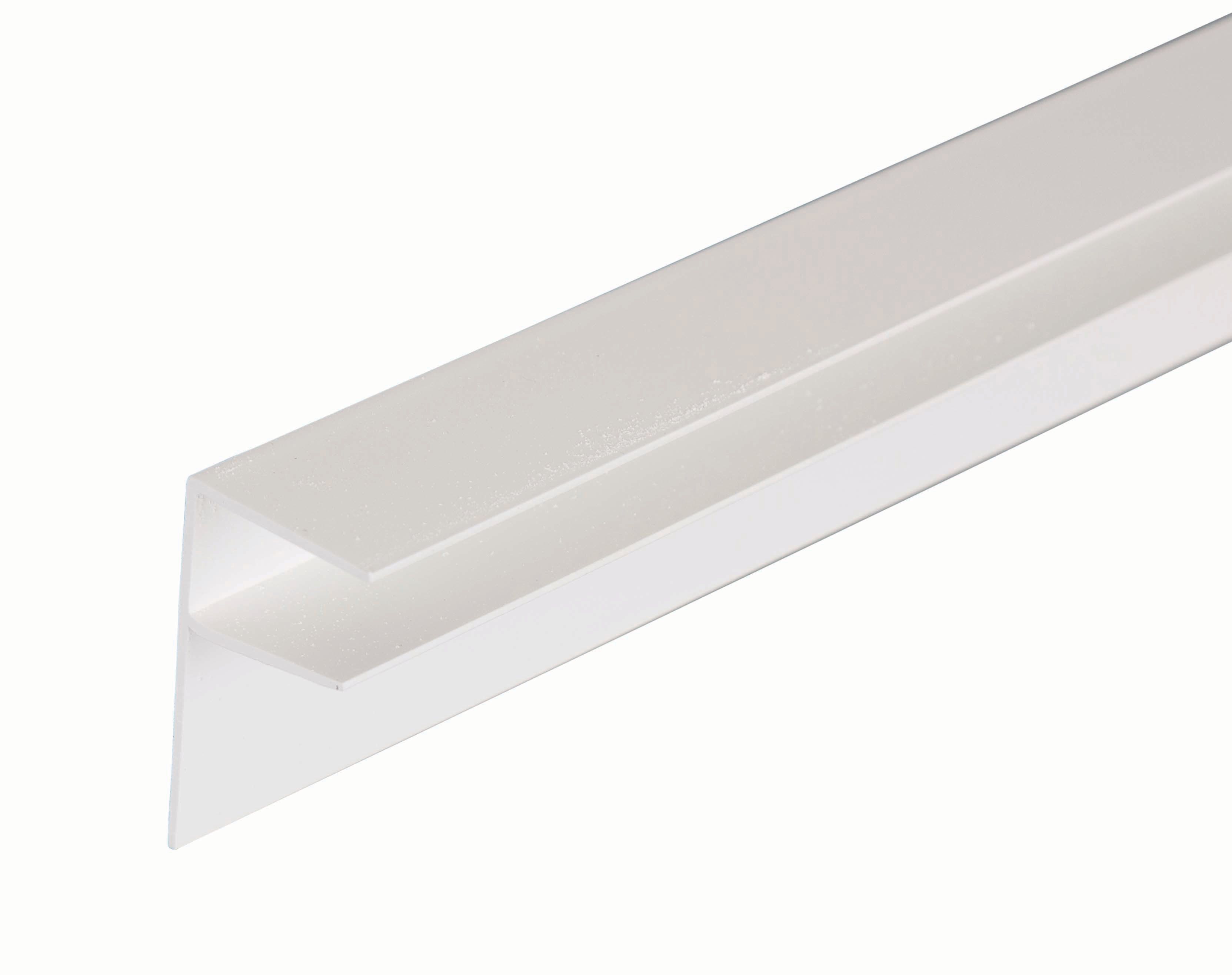 25mm PVC Side Flashing - White 3m