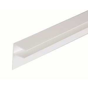 25mm PVC Side Flashing - White 3m