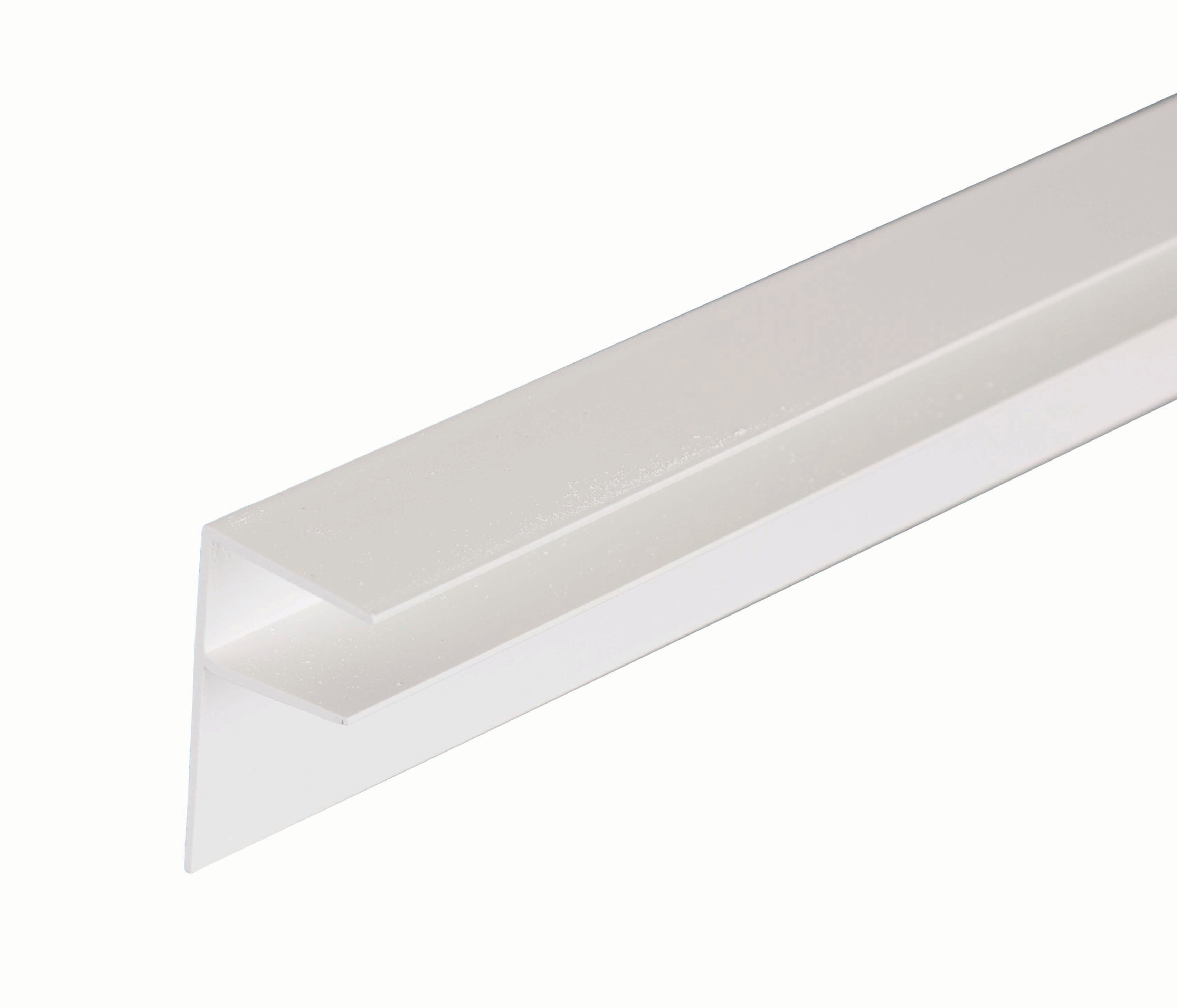 Image of 16mm PVC Side Flashing - White 4m