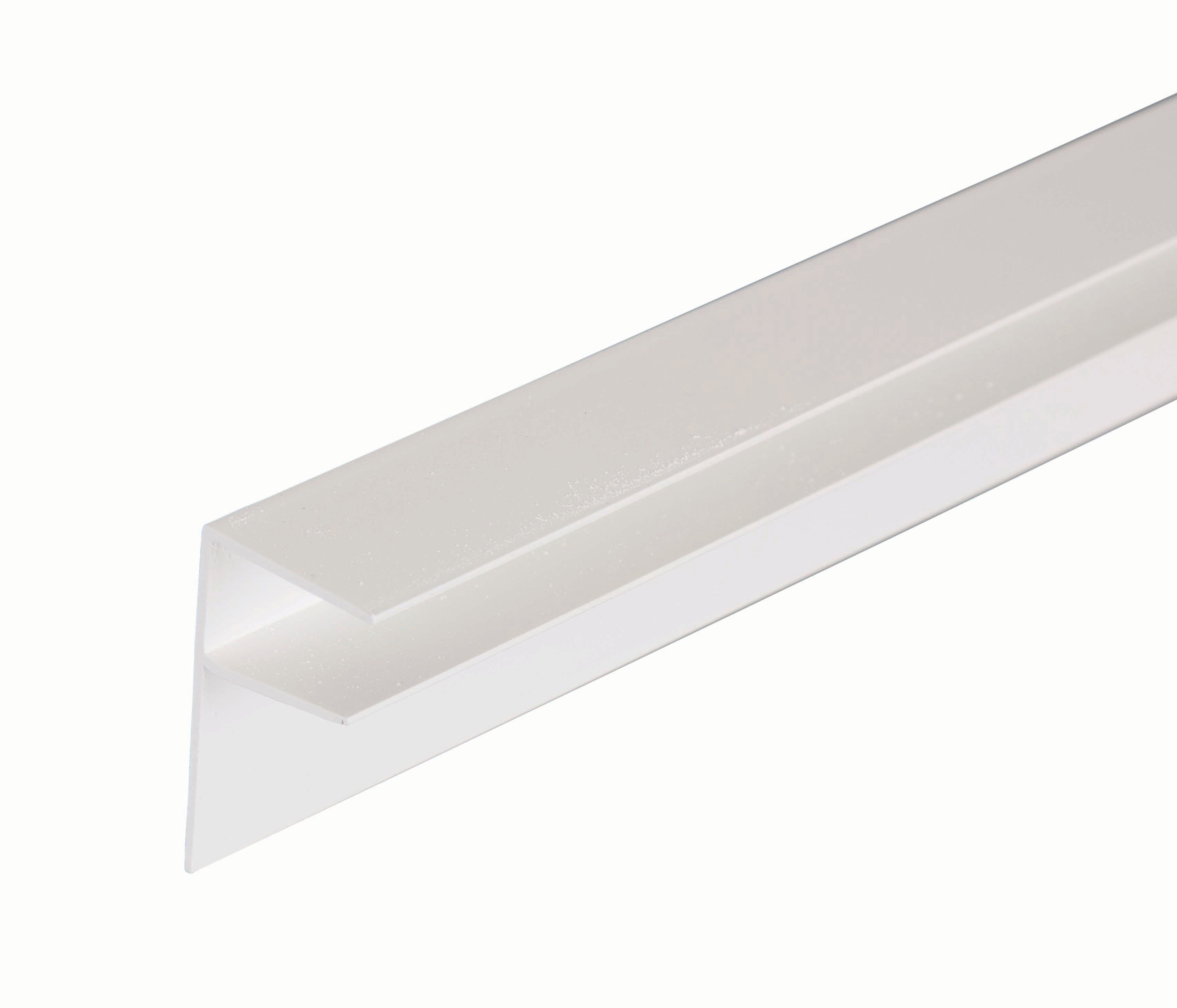 16mm PVC Side Flashing - White 4m