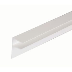 16mm PVC Side Flashing - White 4m