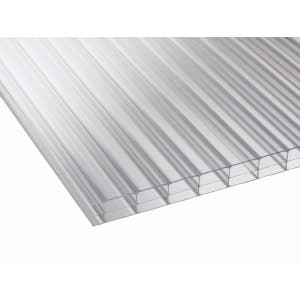Image of 16mm Clear Multiwall Polycarbonate Sheet - 3000 x 1050mm