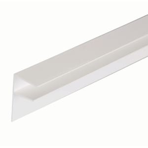 16mm PVC Side Flashing - White 6m