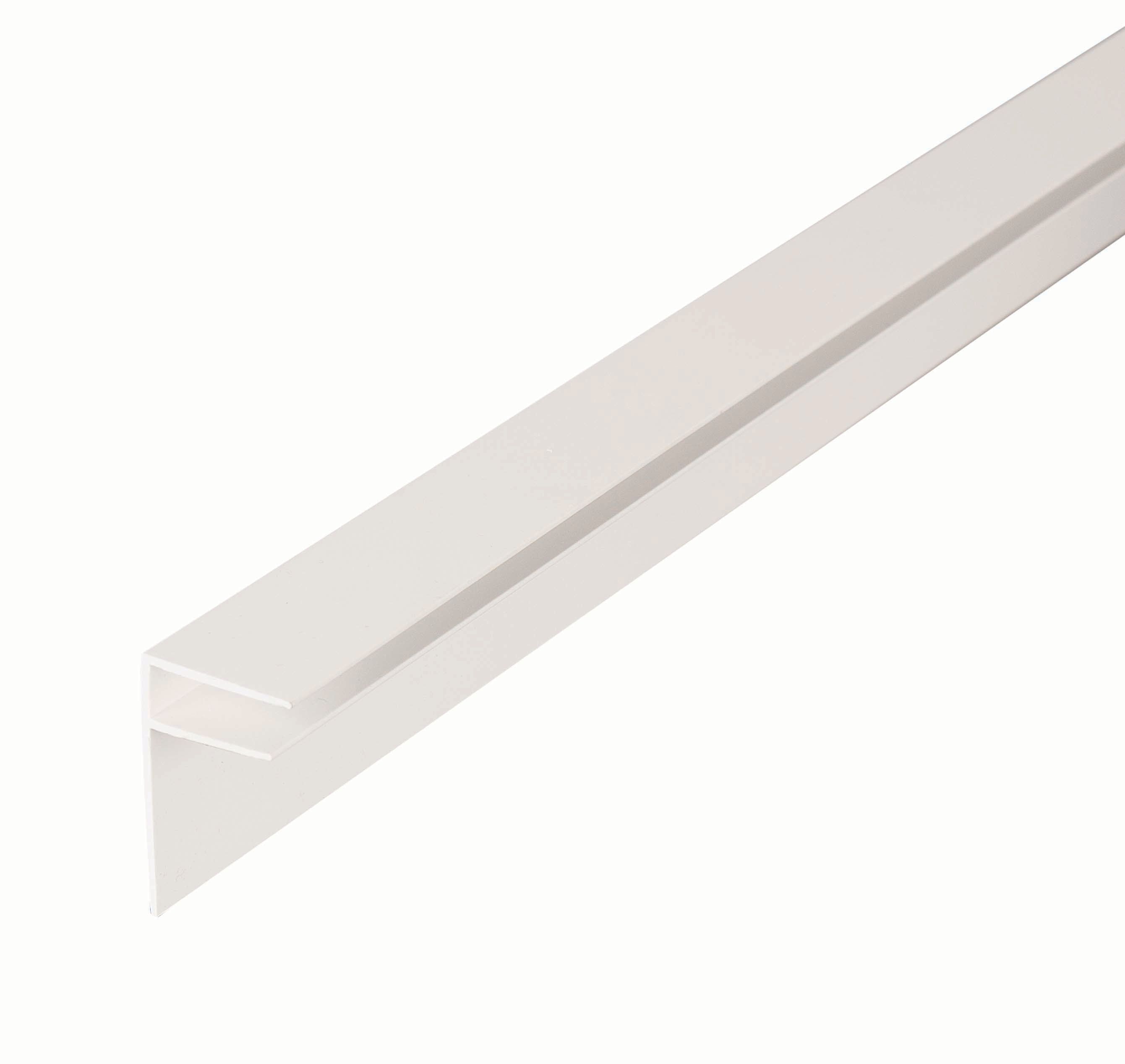 Image of 10mm PVC Side Flashing - White 3m