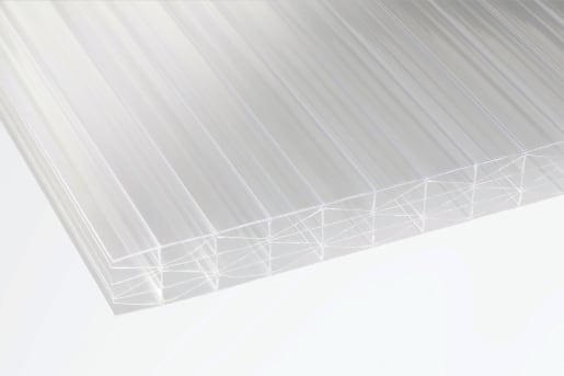 25mm Clear Multiwall Polycarbonate Sheet 3000mm