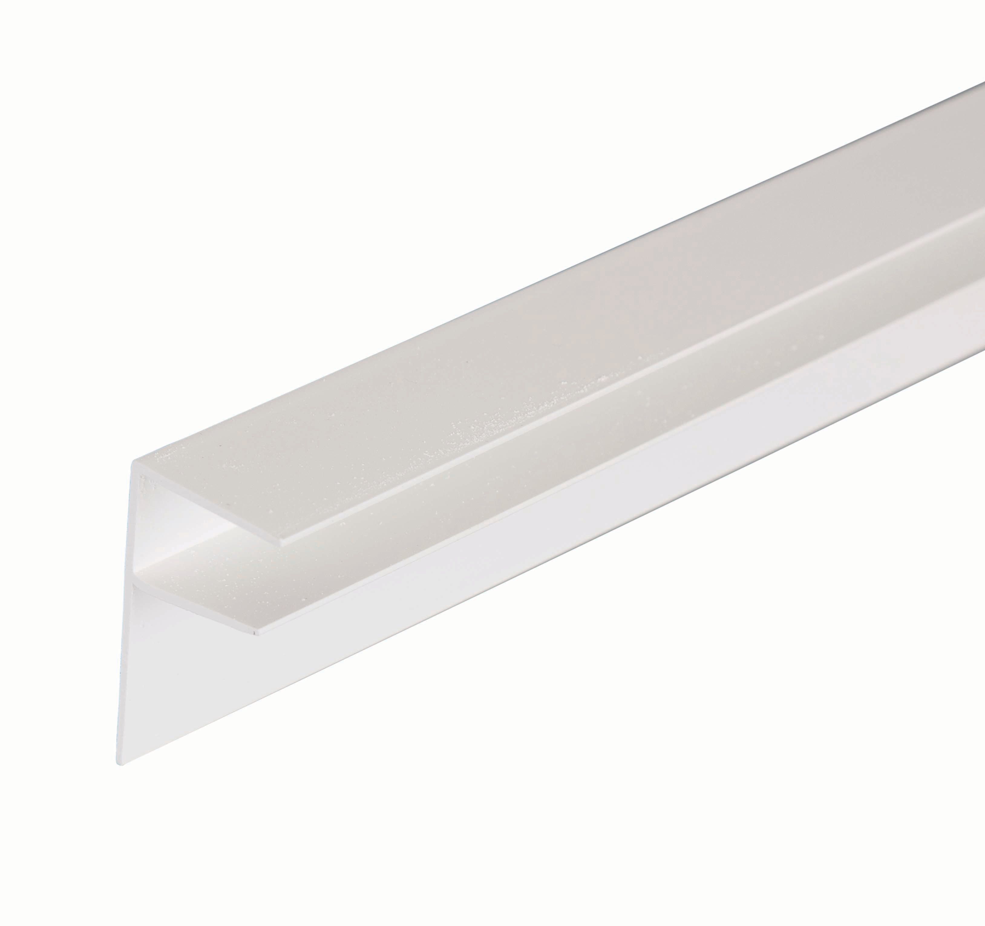 Image of 25mm PVC Side Flashing - White 4m