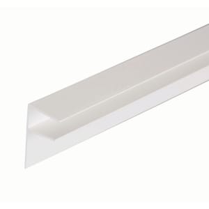 25mm PVC Side Flashing - White 4m