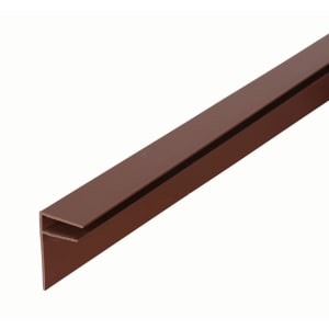 10mm PVC Side Flashing - Brown 4m
